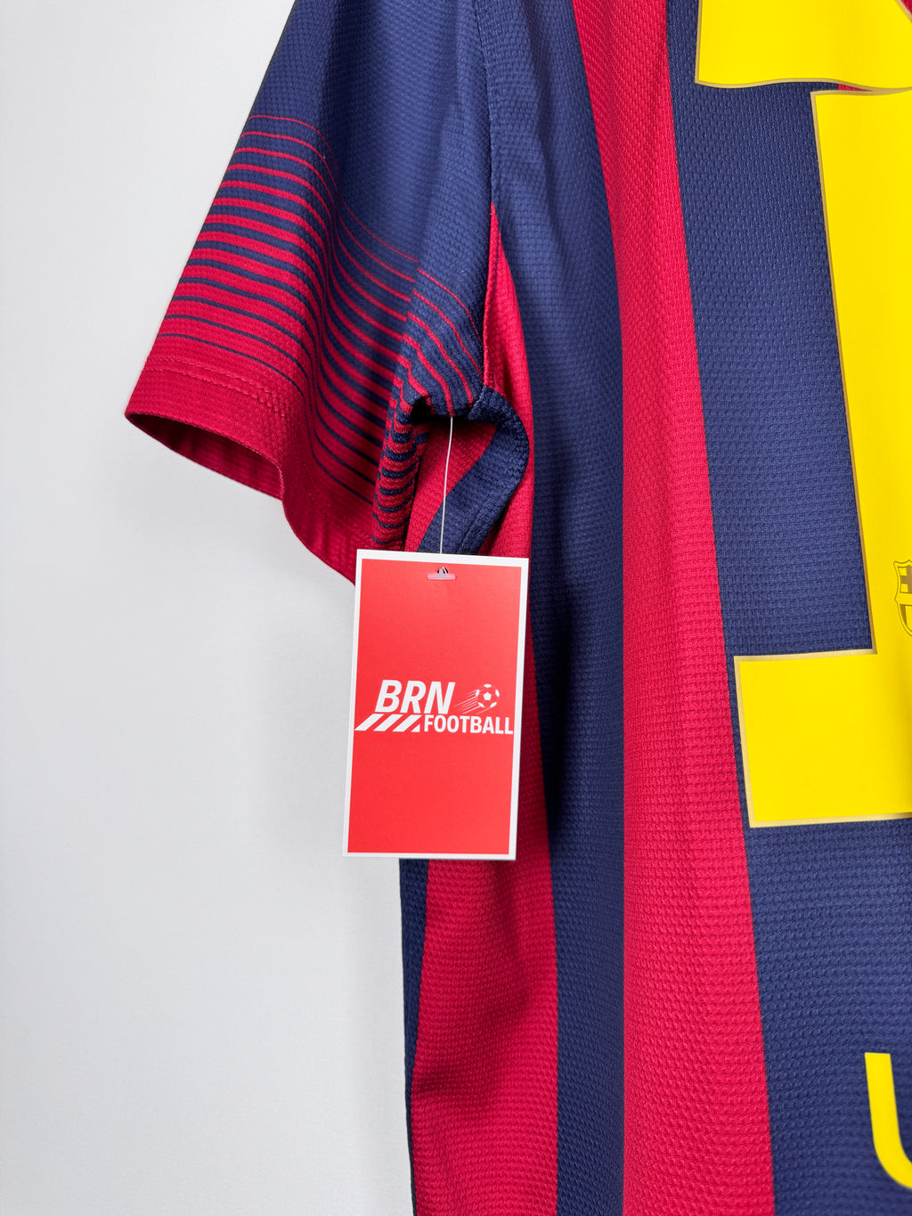 MAILLOT DE FOOTBALL BARCELONE 2013/2014 DOMICILE - LEO MESSI #10 (L)