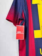 MAILLOT DE FOOTBALL BARCELONE 2013/2014 DOMICILE - LEO MESSI #10 (L)