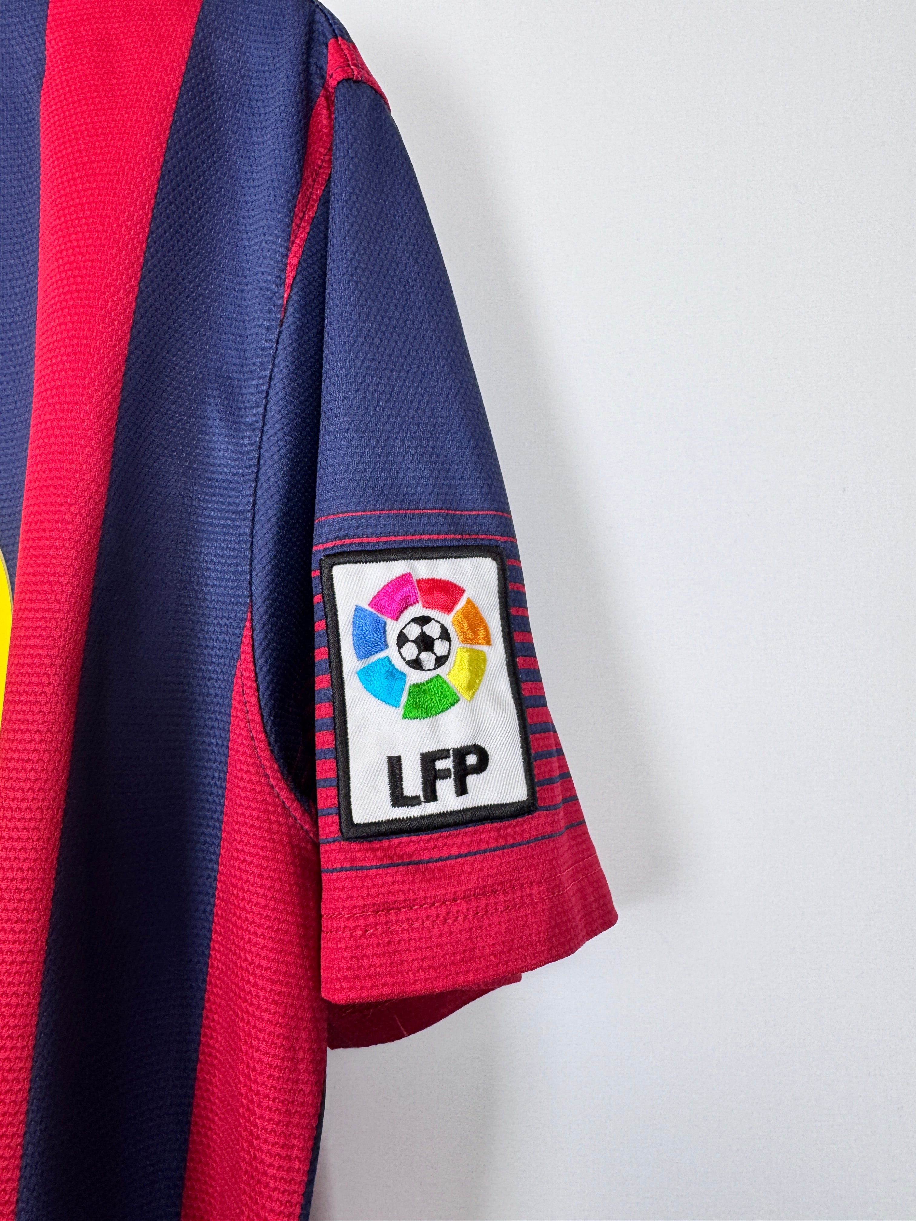 MAILLOT DE FOOTBALL BARCELONE 2013/2014 DOMICILE - LEO MESSI #10 (L)