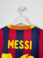 MAILLOT DE FOOTBALL BARCELONE 2013/2014 DOMICILE - LEO MESSI #10 (L)