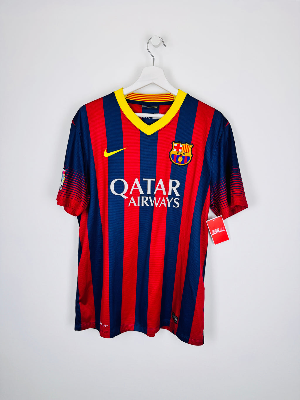 MAILLOT DE FOOTBALL BARCELONE 2013/2014 DOMICILE - LEO MESSI #10 (L)