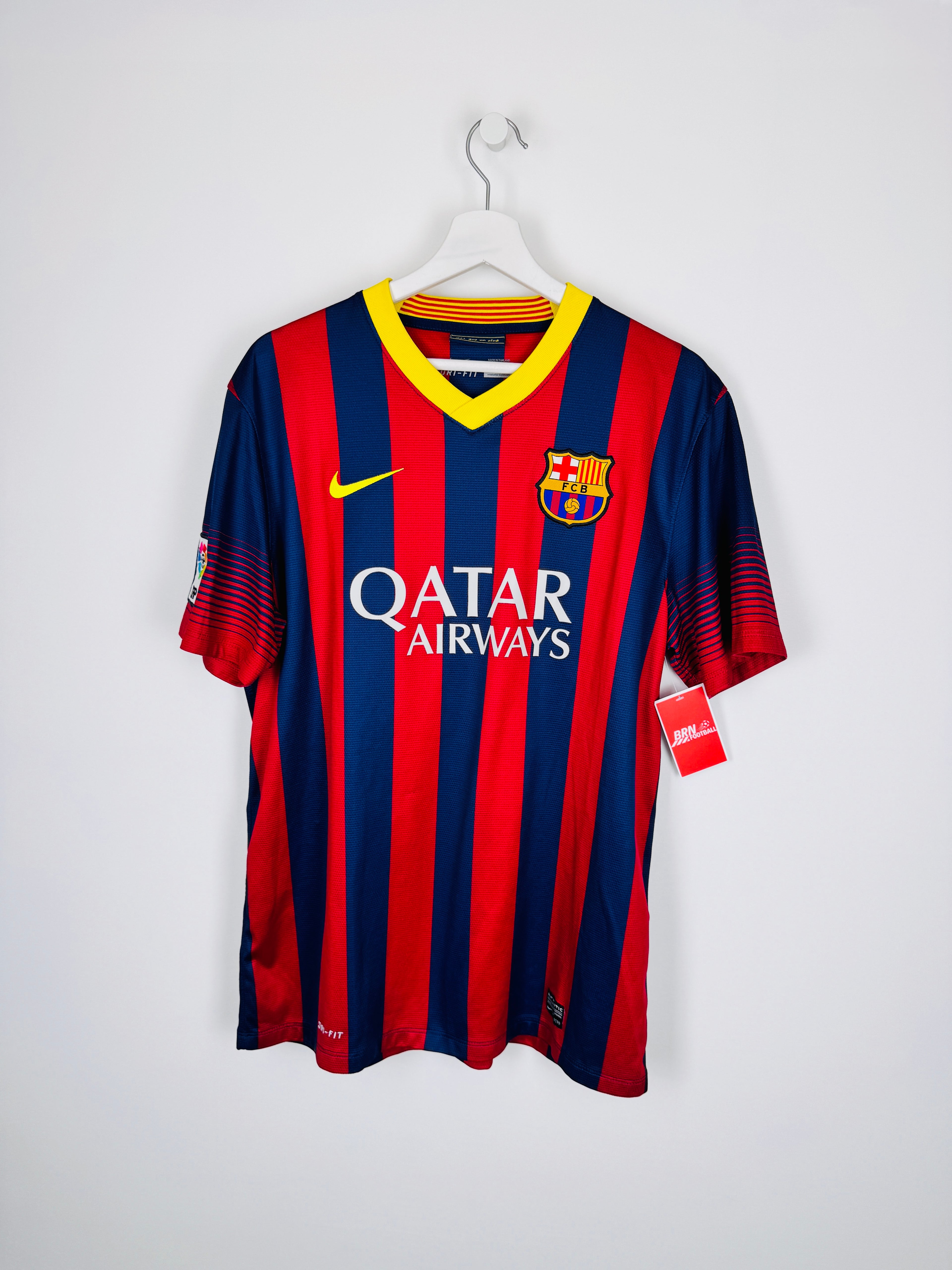 MAILLOT DE FOOTBALL BARCELONE 2013/2014 DOMICILE - LEO MESSI #10 (L)