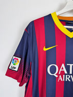 MAILLOT DE FOOTBALL BARCELONE 2013/2014 DOMICILE - LEO MESSI #10 (L)