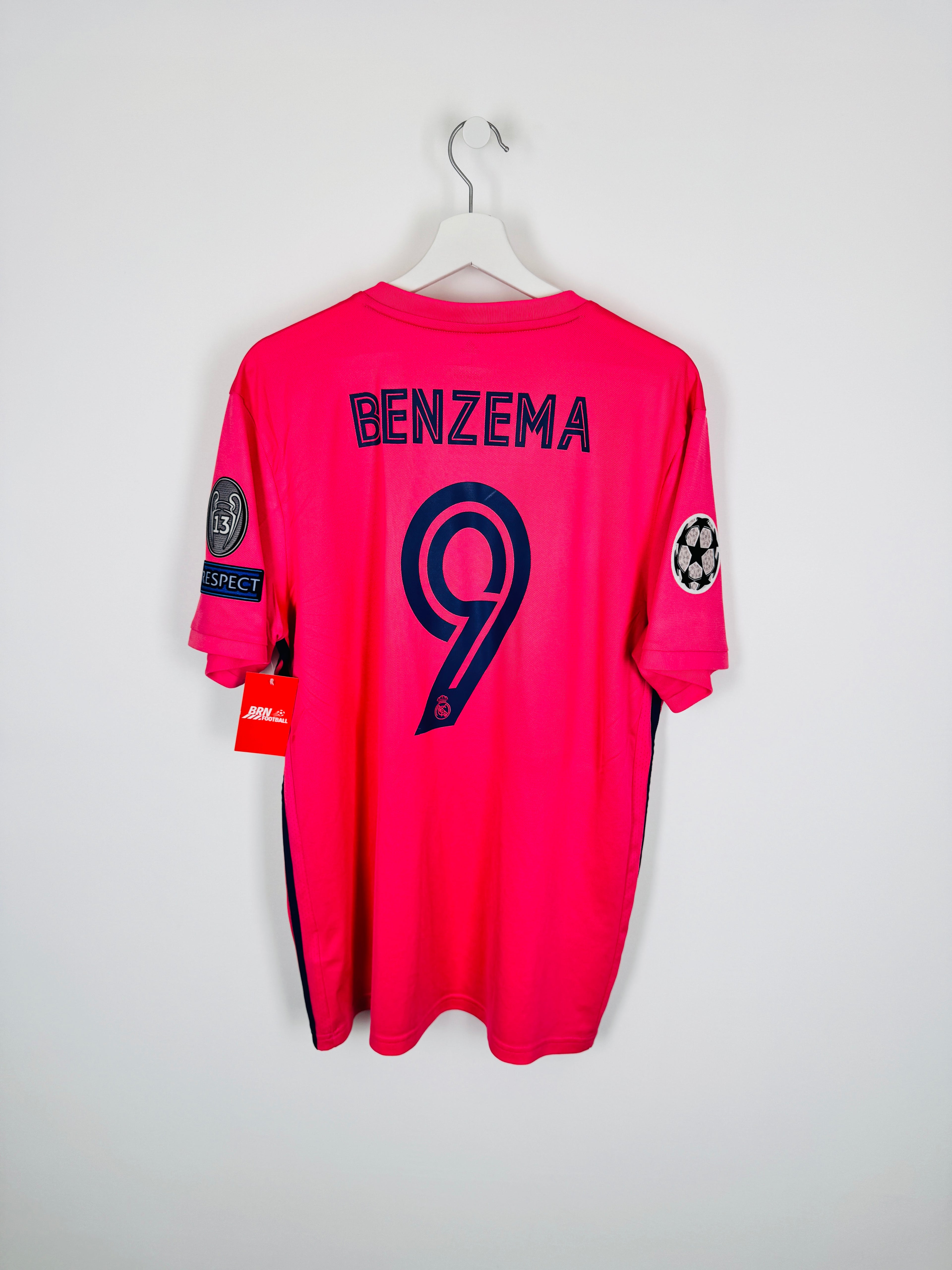 REAL MADRID 2020/2021 AWAY FOOTBALL JERSEY - BENZEMA #9 (L)