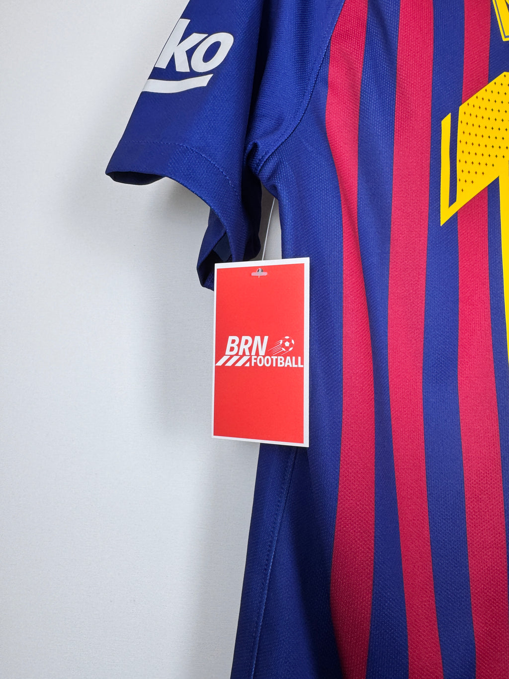 MAILLOT DE FOOTBALL BARCELONE 2018/2019 DOMICILE - LEO MESSI #10 (S)