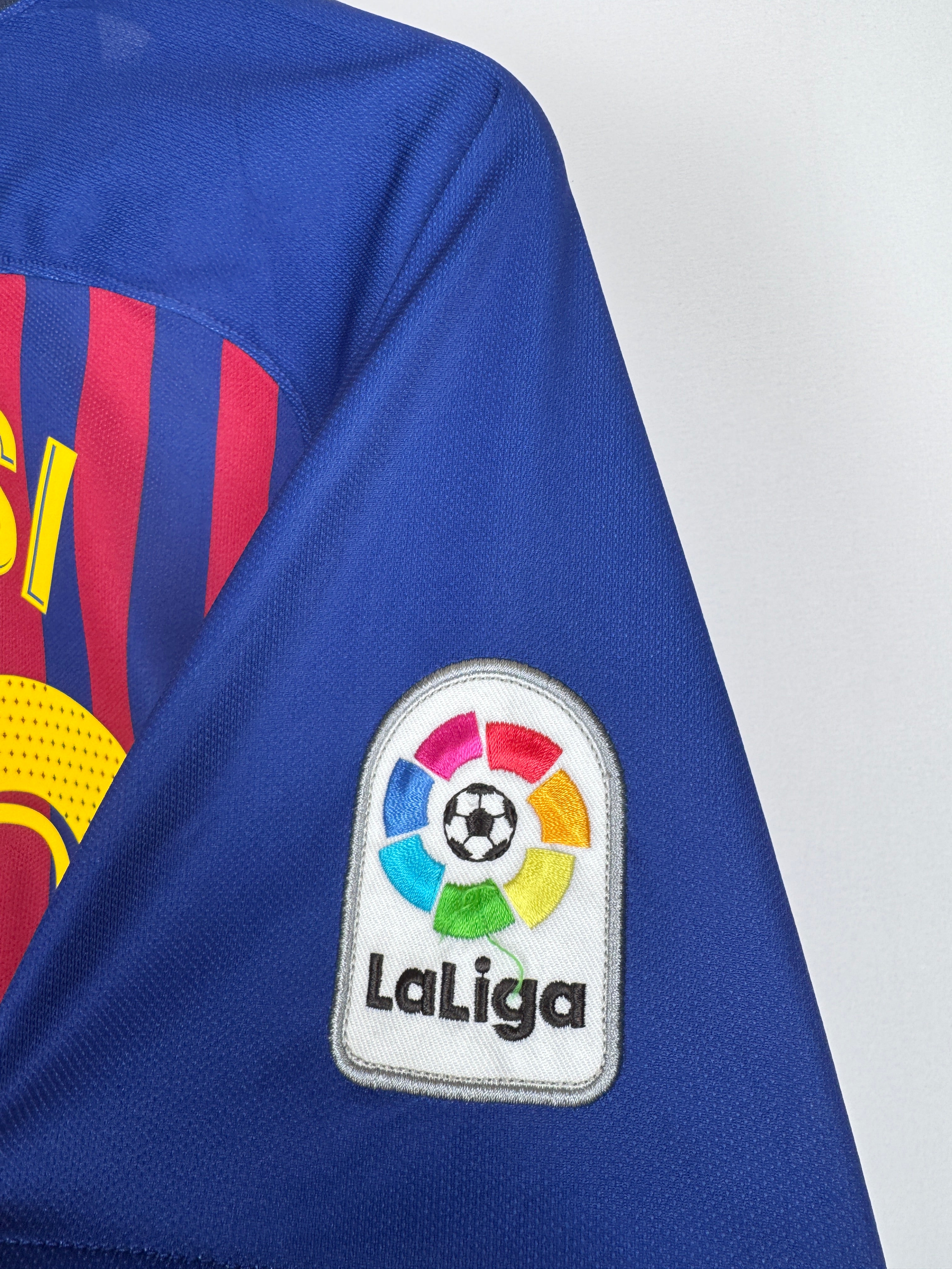 MAILLOT DE FOOTBALL BARCELONE 2018/2019 DOMICILE - LEO MESSI #10 (S)
