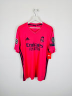 REAL MADRID 2020/2021 AWAY FOOTBALL JERSEY - BENZEMA #9 (L)