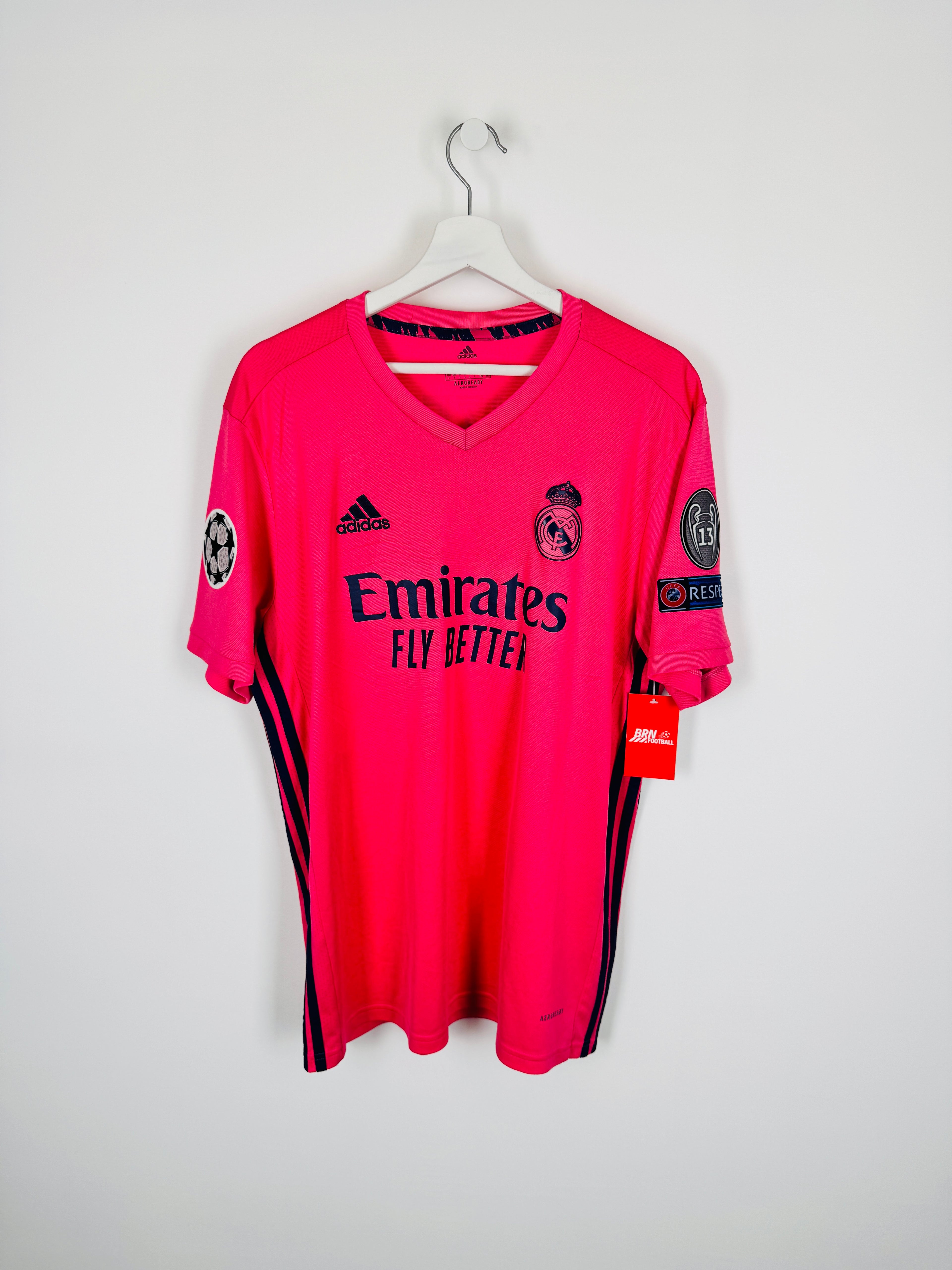 REAL MADRID 2020/2021 AWAY FOOTBALL JERSEY - BENZEMA #9 (L)