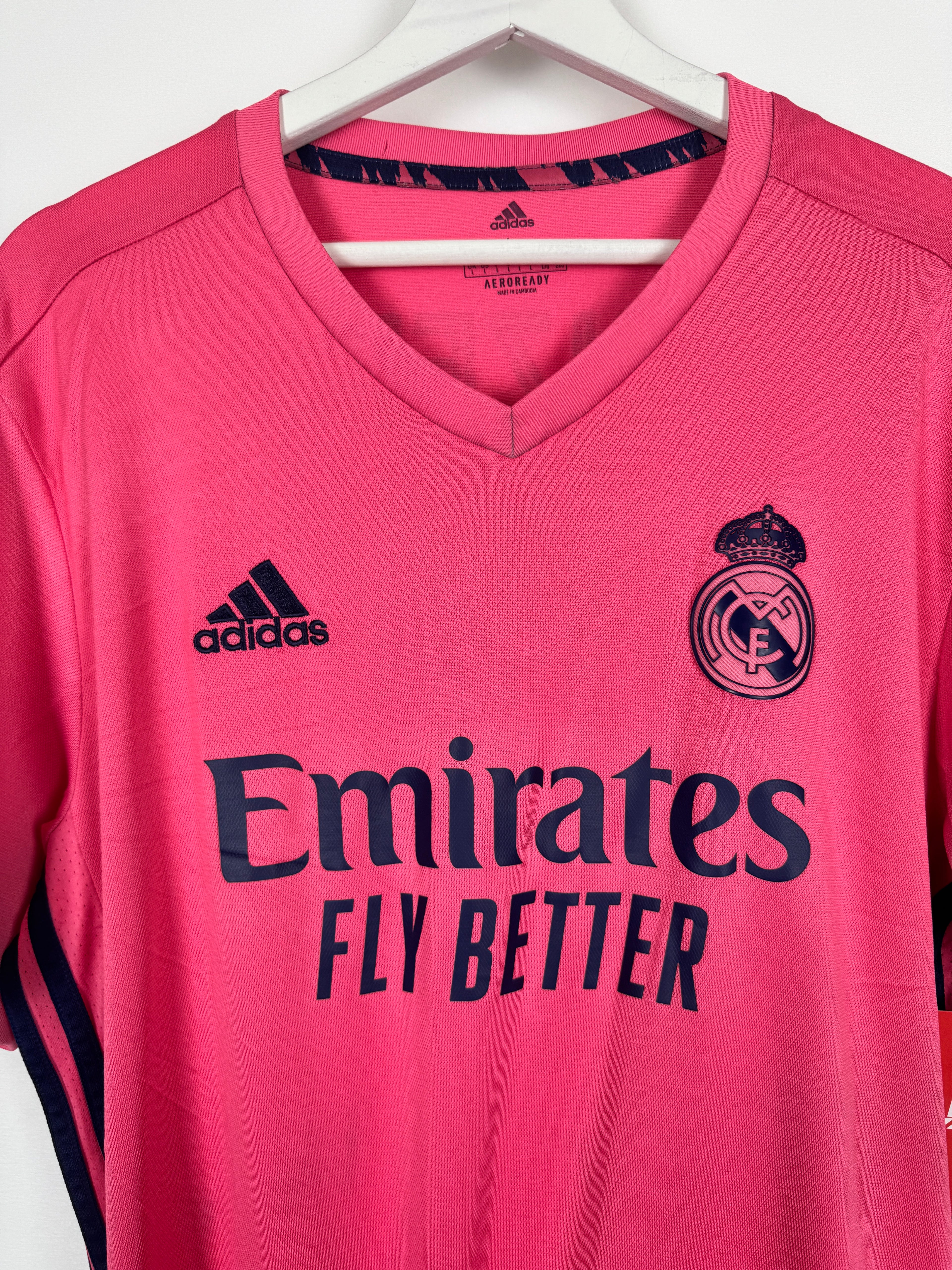 REAL MADRID 2020/2021 AWAY FOOTBALL JERSEY - BENZEMA #9 (L)
