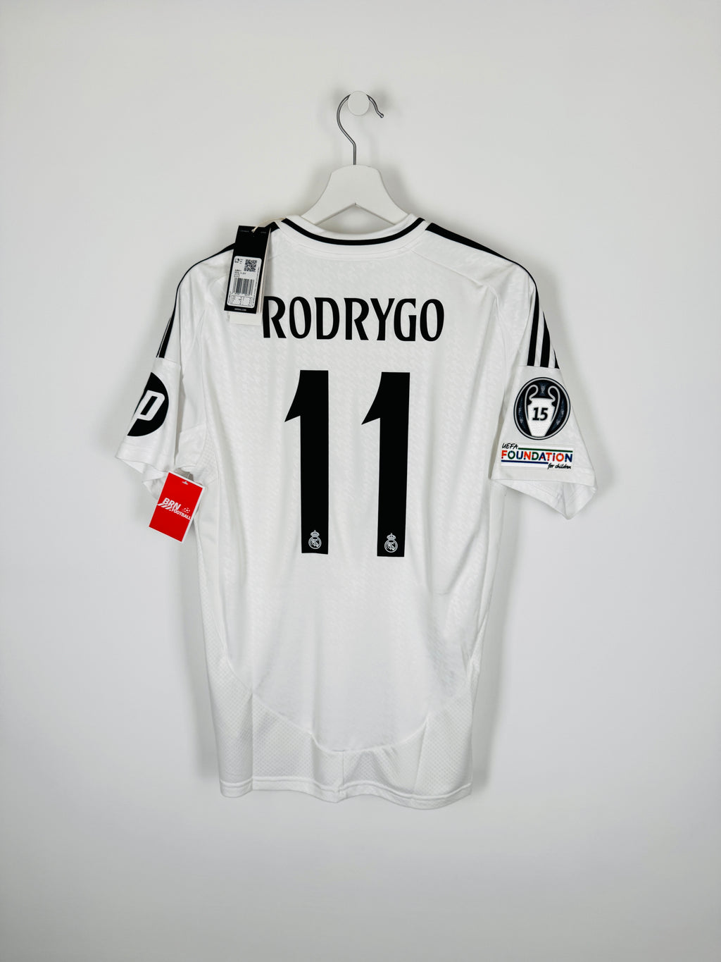 REAL MADRID 2024/2025 HOME FOOTBALL JERSEY - RODRYGO #11 (M)