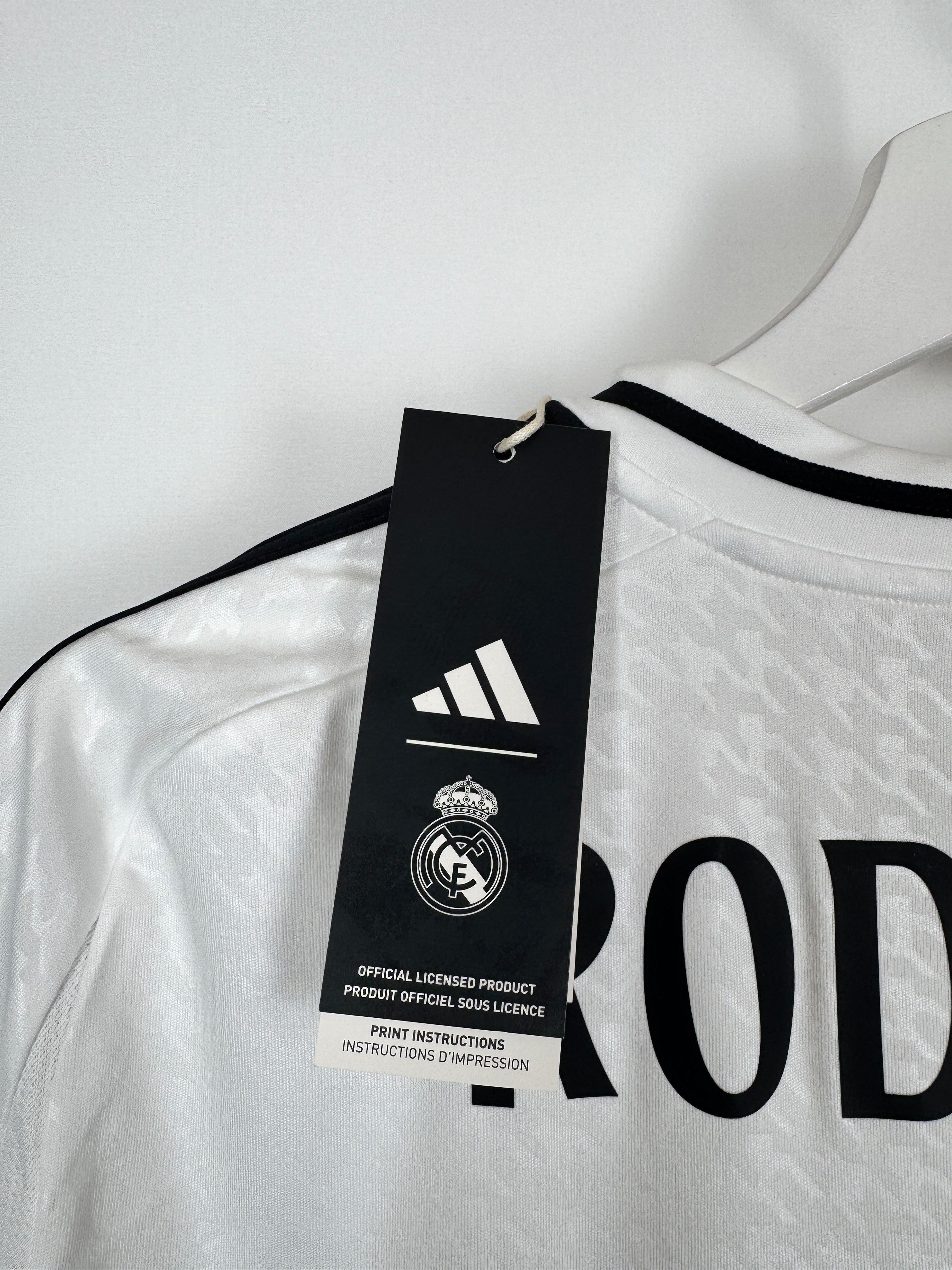 REAL MADRID 2024/2025 HOME FOOTBALL JERSEY - RODRYGO #11 (M)