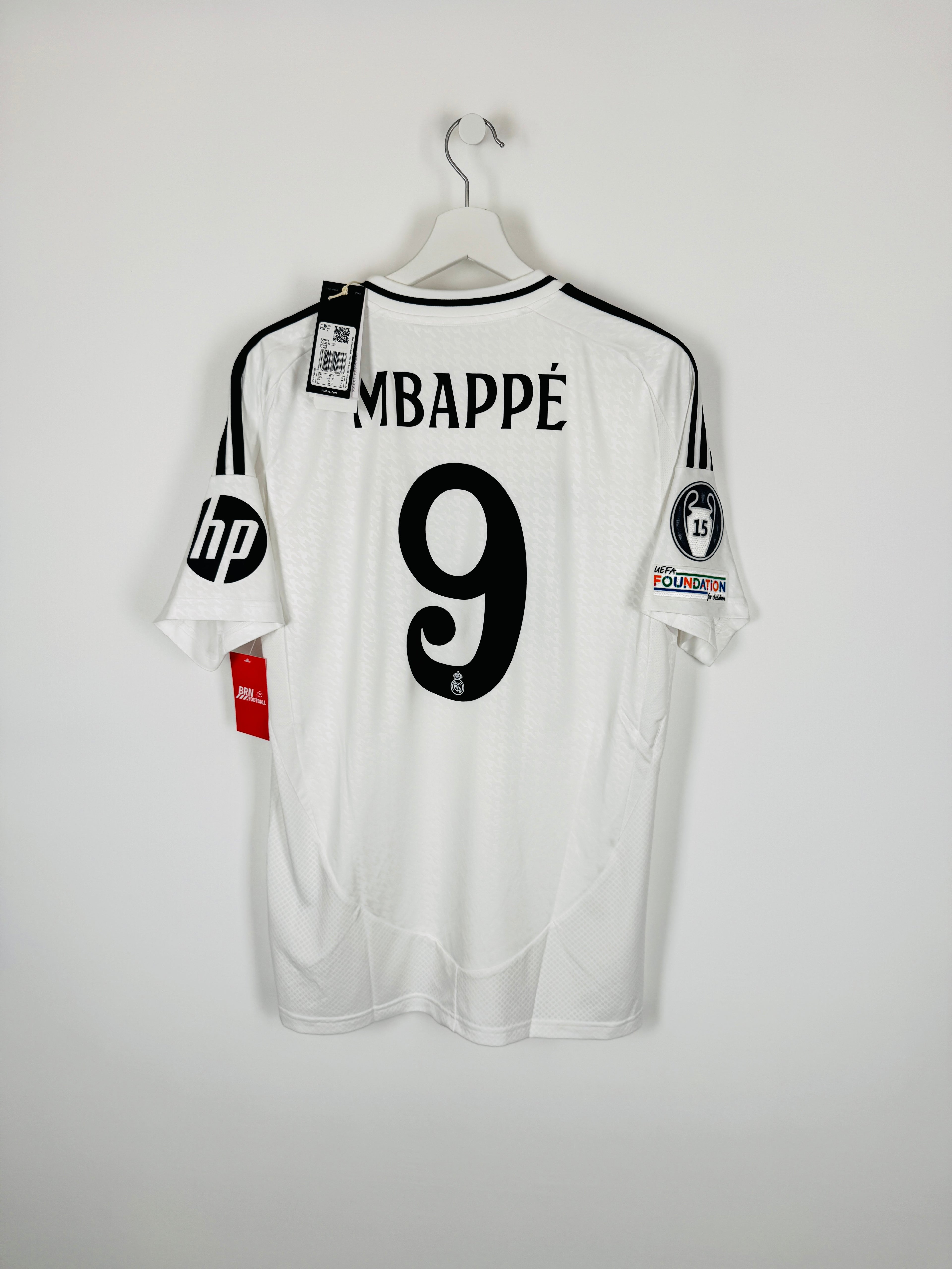 REAL MADRID 2024/2025 HOME FOOTBALL JERSEY - MBAPPÉ #9 (M)
