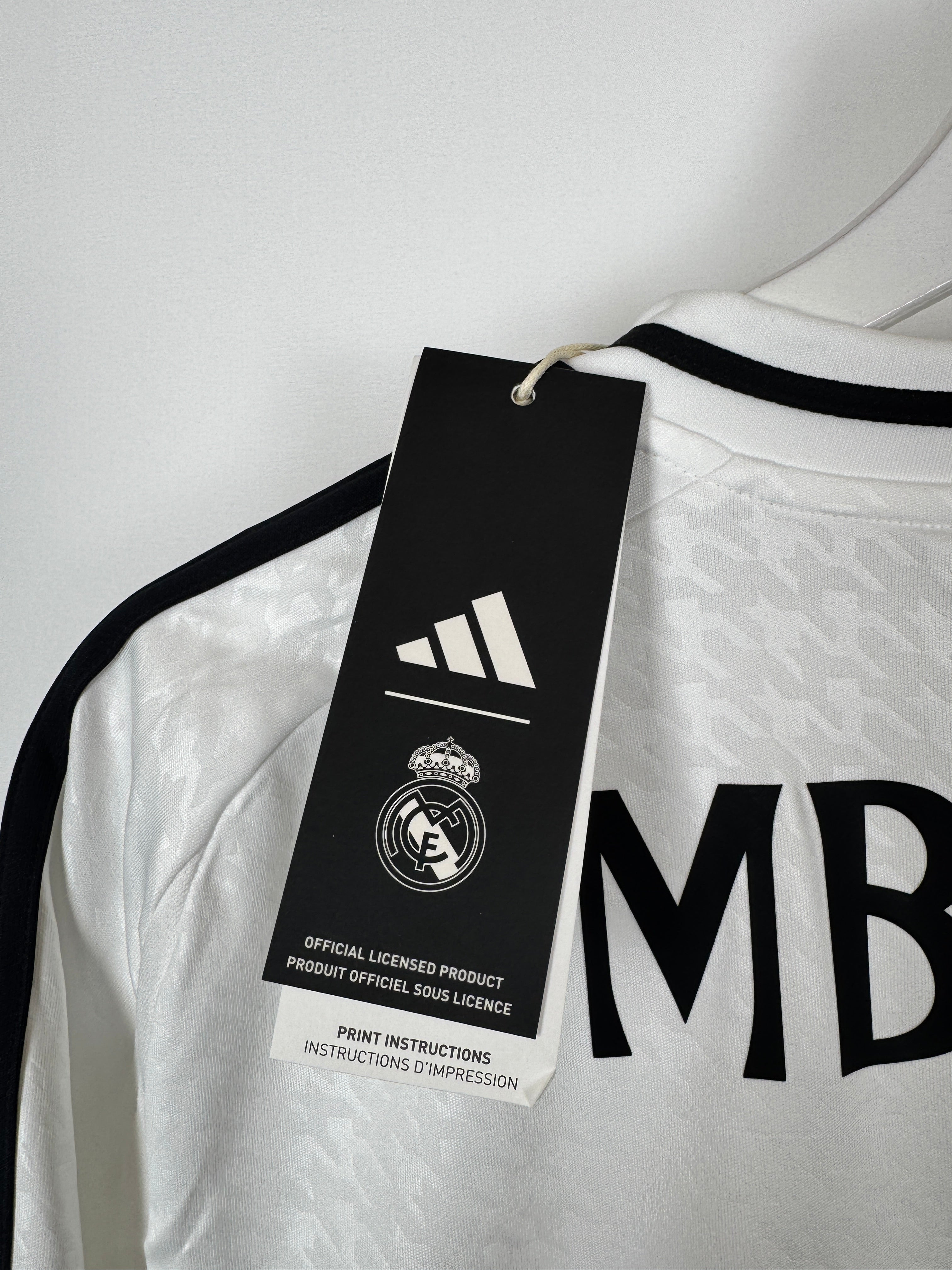 REAL MADRID 2024/2025 HOME FOOTBALL JERSEY - MBAPPÉ #9 (M)