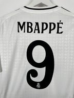 REAL MADRID 2024/2025 HOME FOOTBALL JERSEY - MBAPPÉ #9 (M)