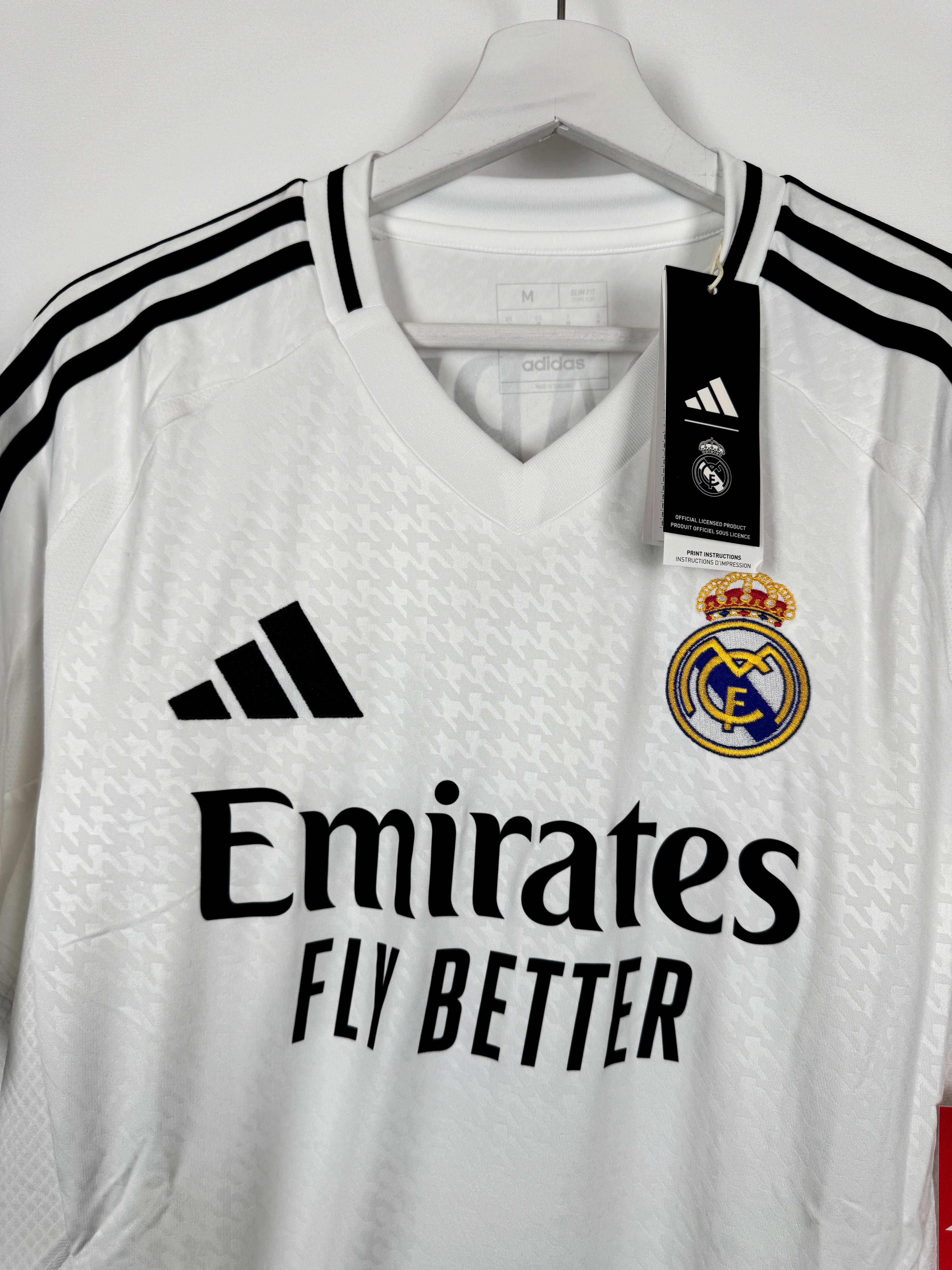 REAL MADRID 2024/2025 HOME FOOTBALL JERSEY - MBAPPÉ #9 (M)