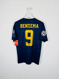 REAL MADRID 2019/2020 AWAY FOOTBALL JERSEY - BENZEMA #9 (L)