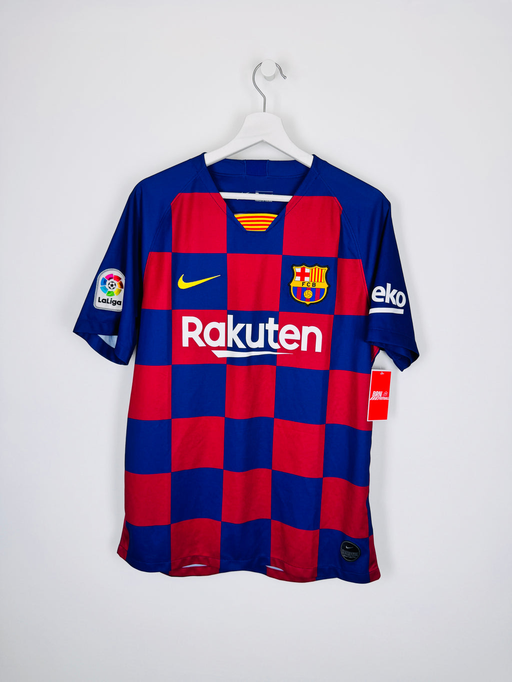 MAILLOT DE FOOTBALL BARCELONE 2019/2020 DOMICILE - LEO MESSI #10 (L)