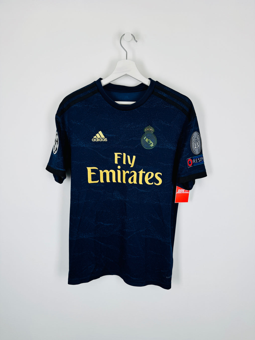 REAL MADRID 2019/2020 AWAY FOOTBALL JERSEY - BENZEMA #9 (L)