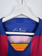 MAILLOT DE FOOTBALL BARCELONE 2019/2020 DOMICILE - LEO MESSI #10 (L)