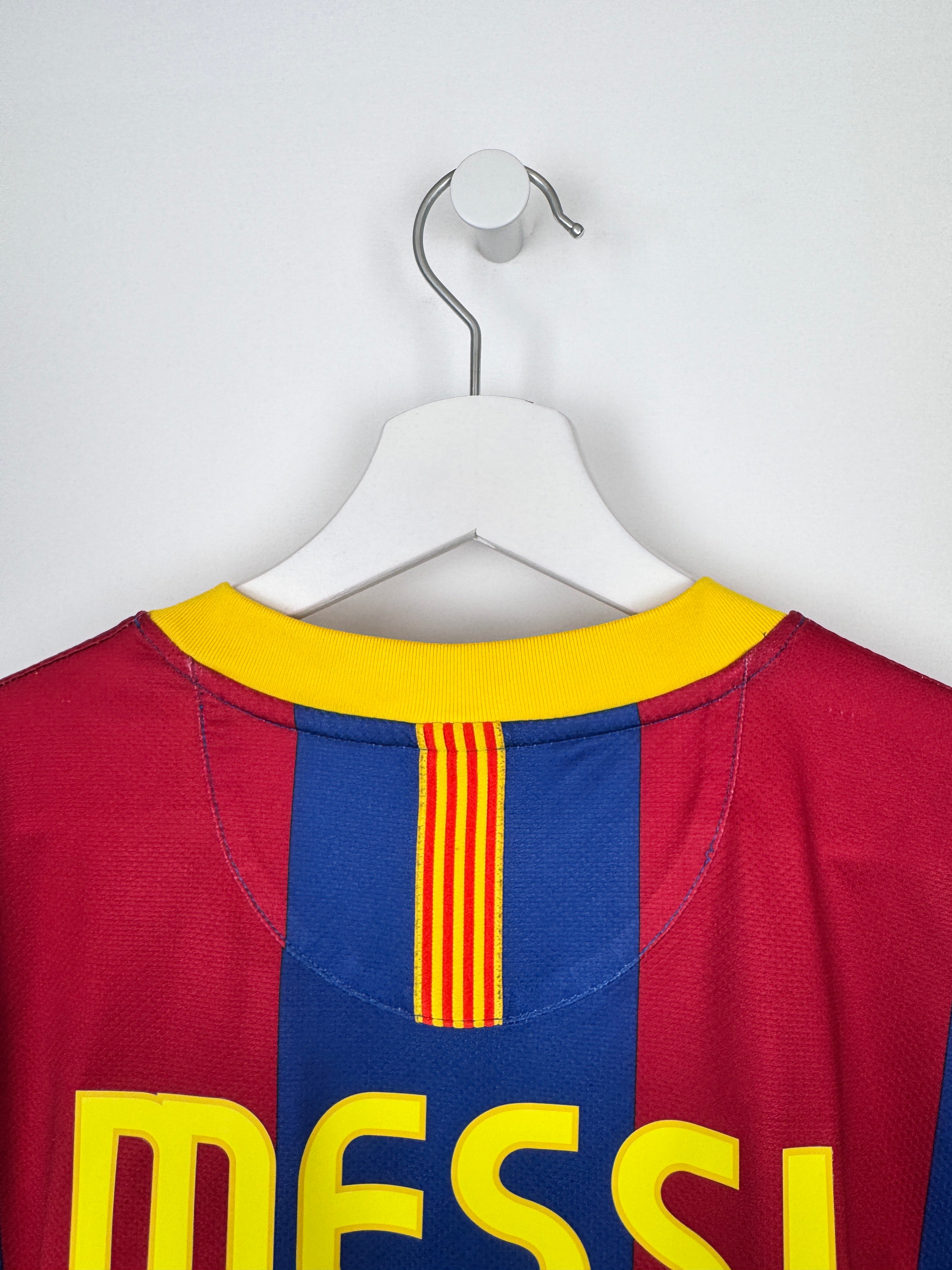 MAILLOT DE FOOTBALL BARCELONE 2010/2011 DOMICILE - LEO MESSI #10 (S)