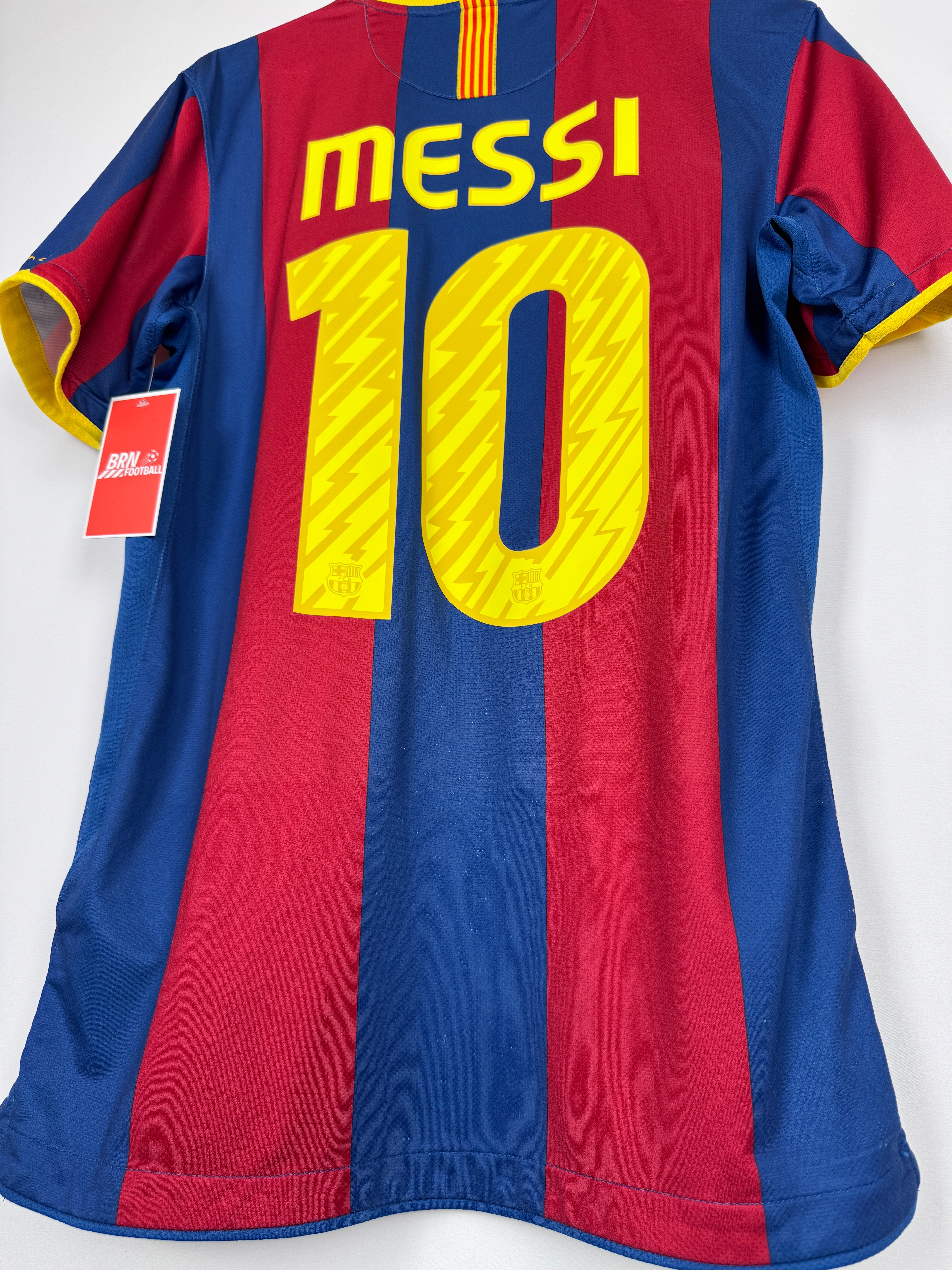 MAILLOT DE FOOTBALL BARCELONE 2010/2011 DOMICILE - LEO MESSI #10 (S)