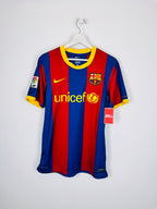 MAILLOT DE FOOTBALL BARCELONE 2010/2011 DOMICILE - LEO MESSI #10 (S)