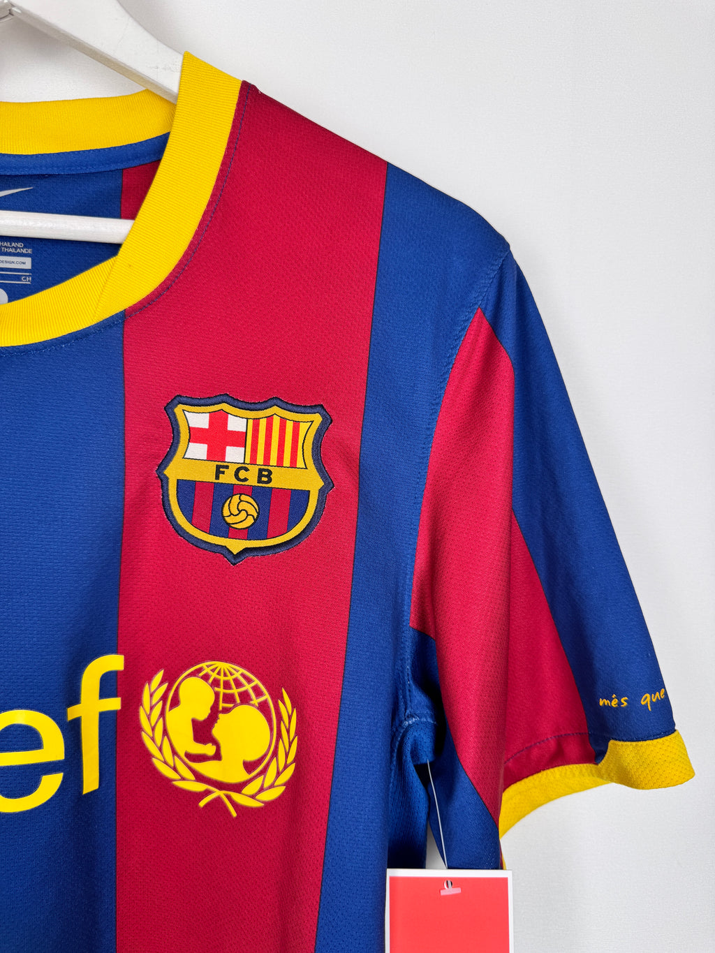 MAILLOT DE FOOTBALL BARCELONE 2010/2011 DOMICILE - LEO MESSI #10 (S)