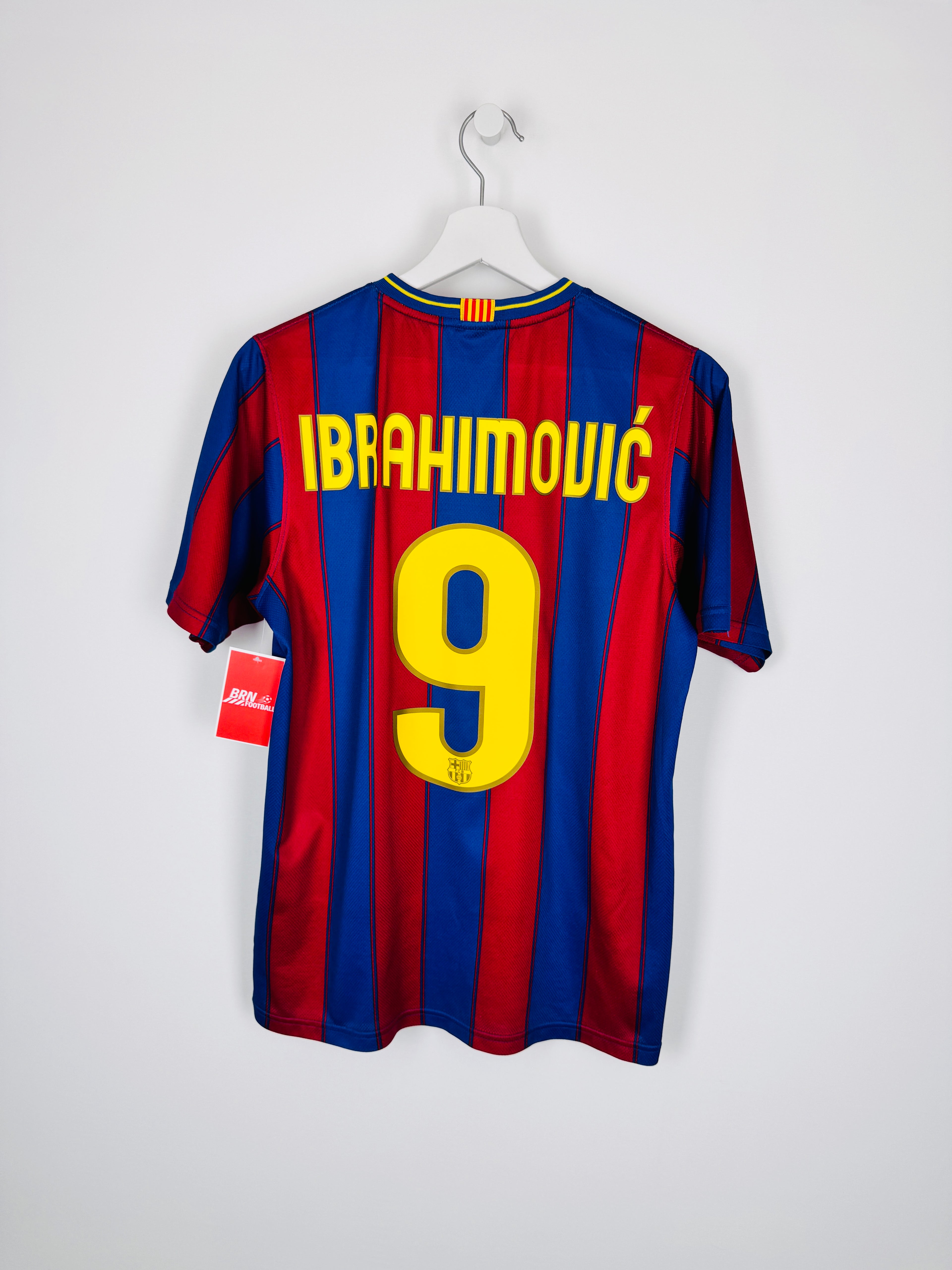 MAILLOT DE FOOTBALL BARCELONE 2009/2010 DOMICILE - ZLATAN IBRAHIMOVIC #9 (S)