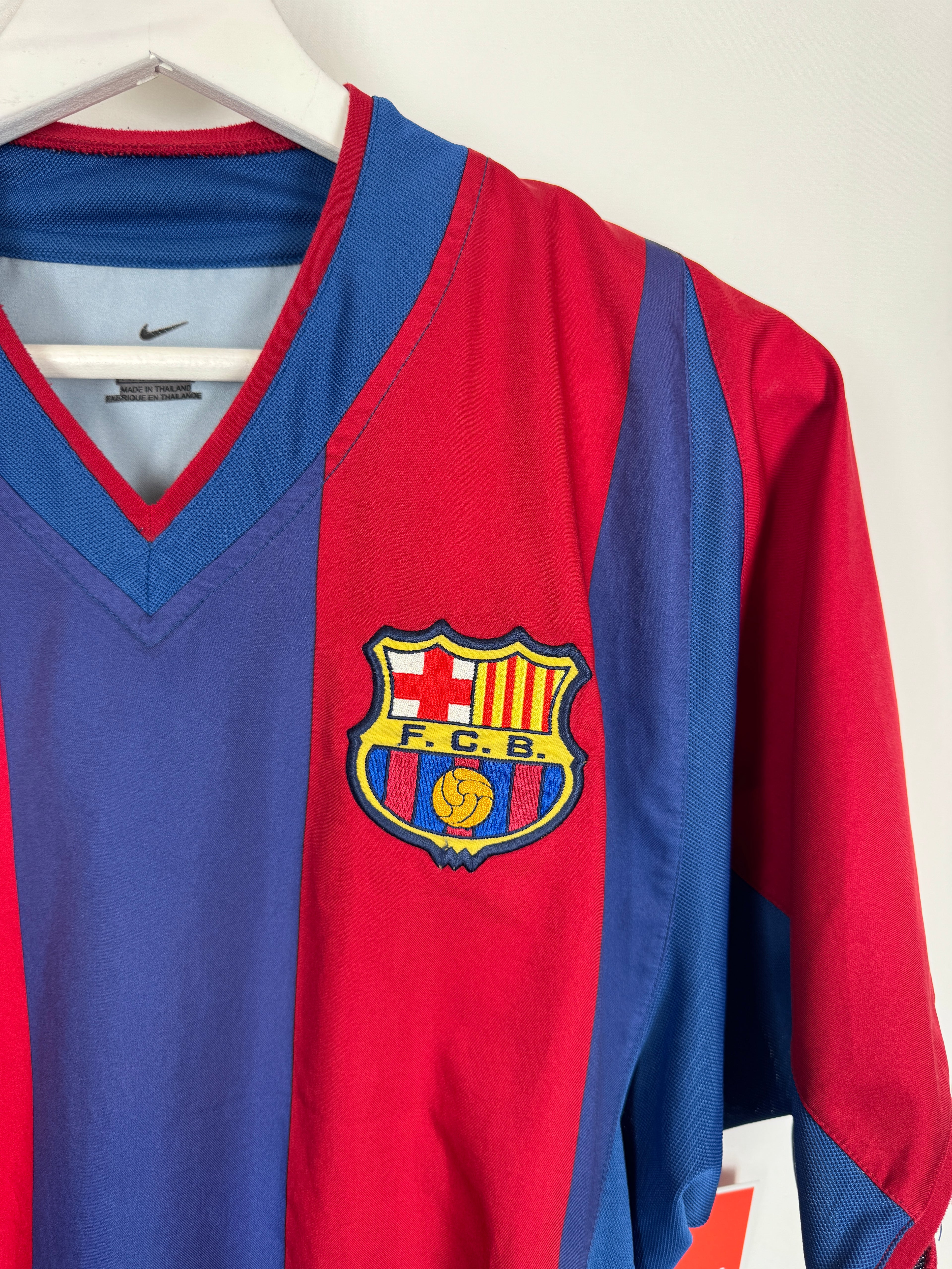 BARCELONA 2002/2003 HOME FOOTBALL SHIRT - KLUIVERT #9 (S)