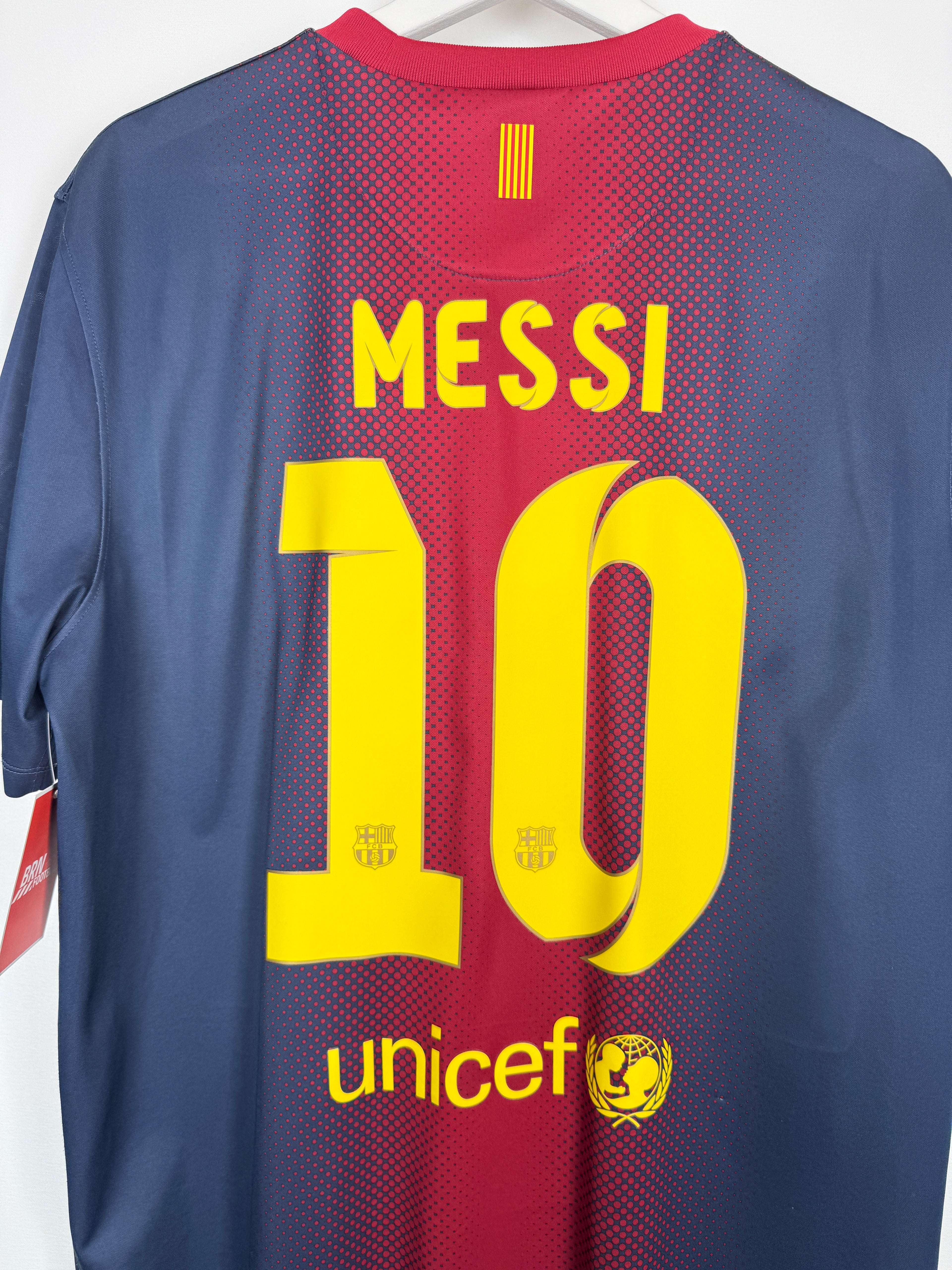 FOOTBALL JERSEY BARCELONA 2012/2013 HOME - MESSI #10 (L)