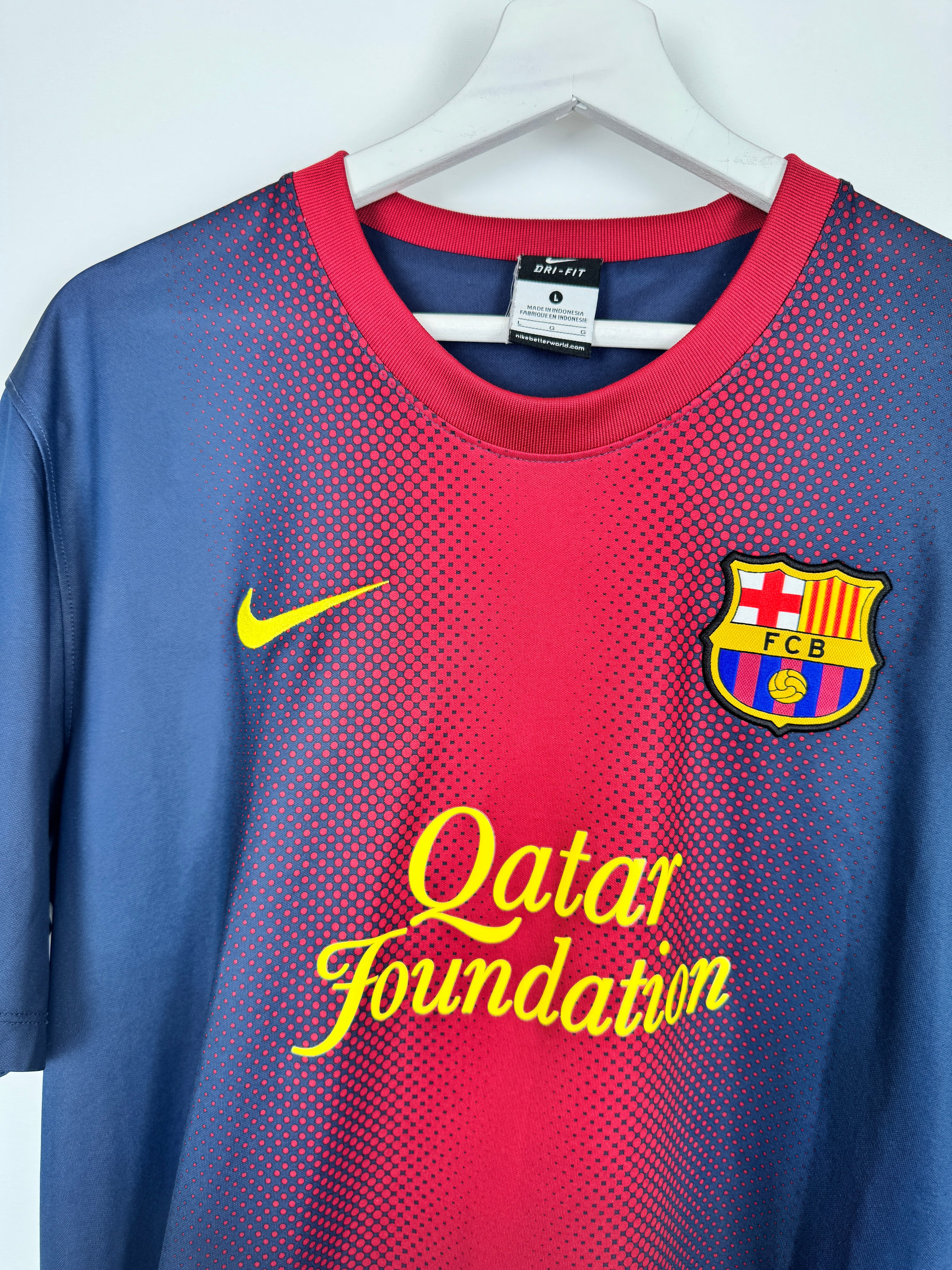 FOOTBALL JERSEY BARCELONA 2012/2013 HOME - MESSI #10 (L)