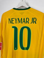 MAILLOT DE FOOTBALL BRÉSIL 2014 DOMICILE - NEYMAR JR #10 (XL)