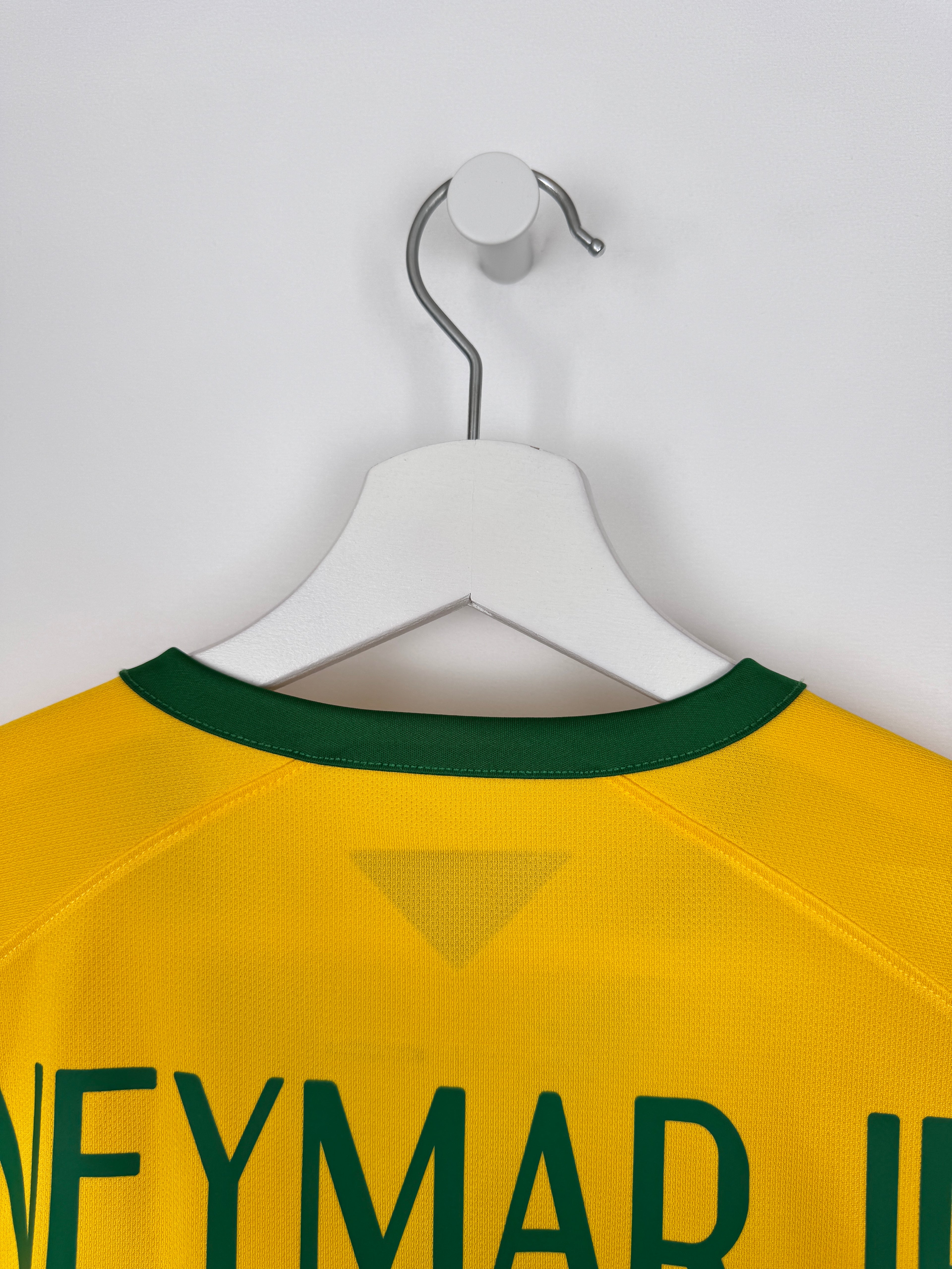 MAILLOT DE FOOTBALL BRÉSIL 2014 DOMICILE - NEYMAR JR #10 (XL)