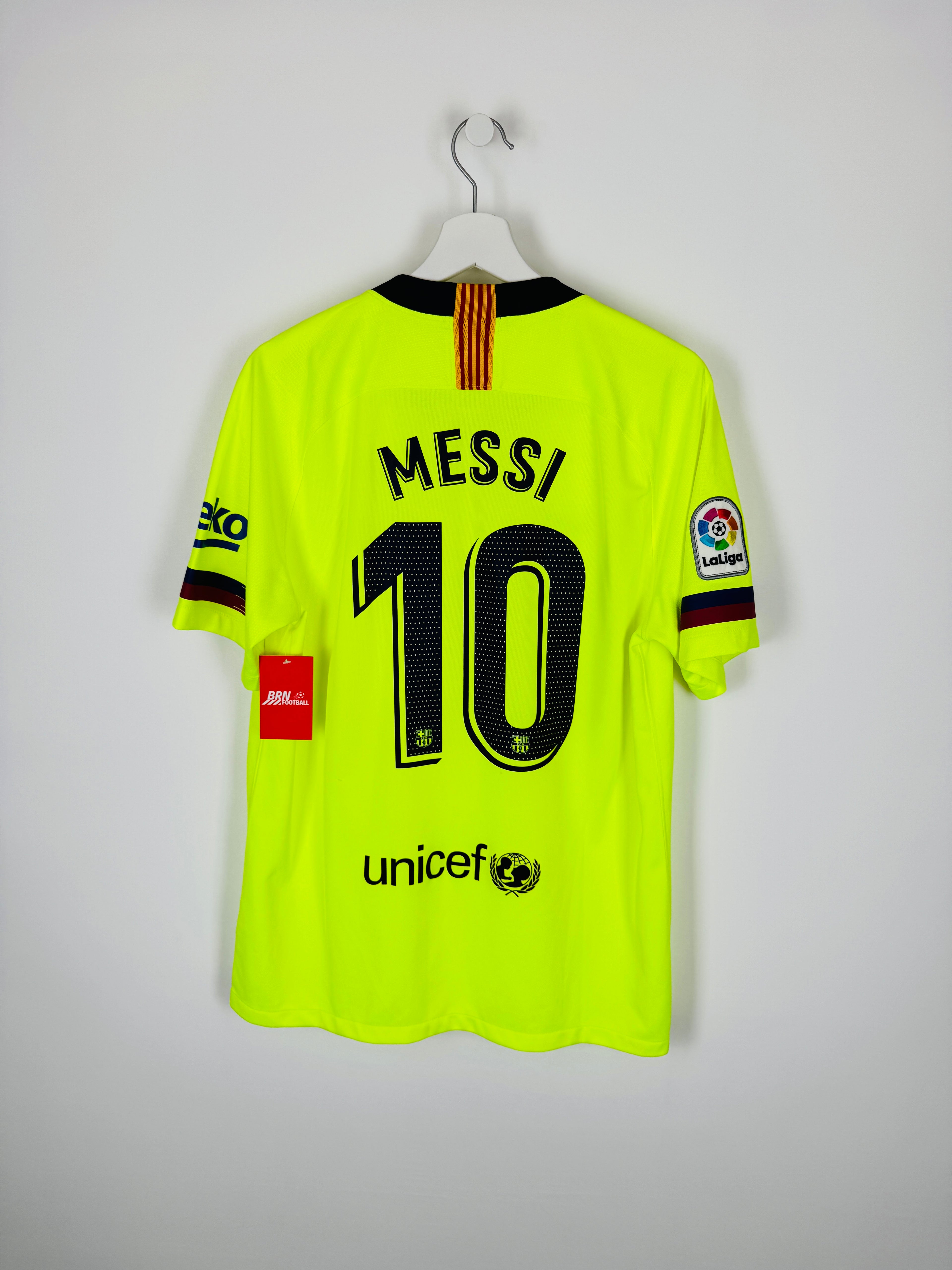 BARCELONA 2018/2019 AWAY FOOTBALL SHIRT - MESSI #10 (L)