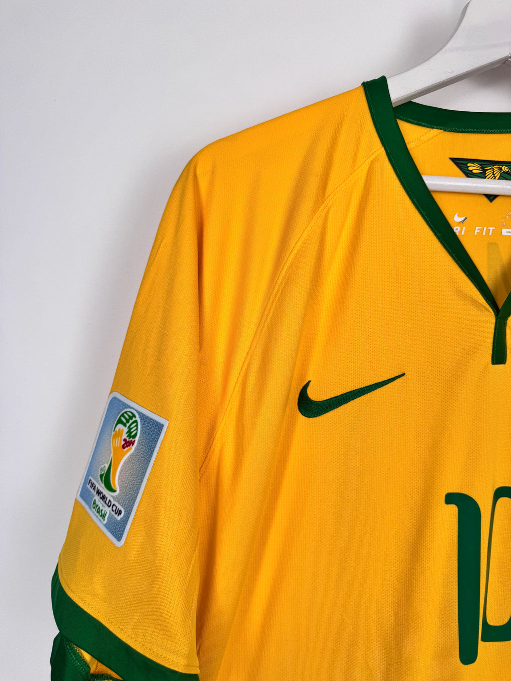 MAILLOT DE FOOTBALL BRÉSIL 2014 DOMICILE - NEYMAR JR #10 (XL)