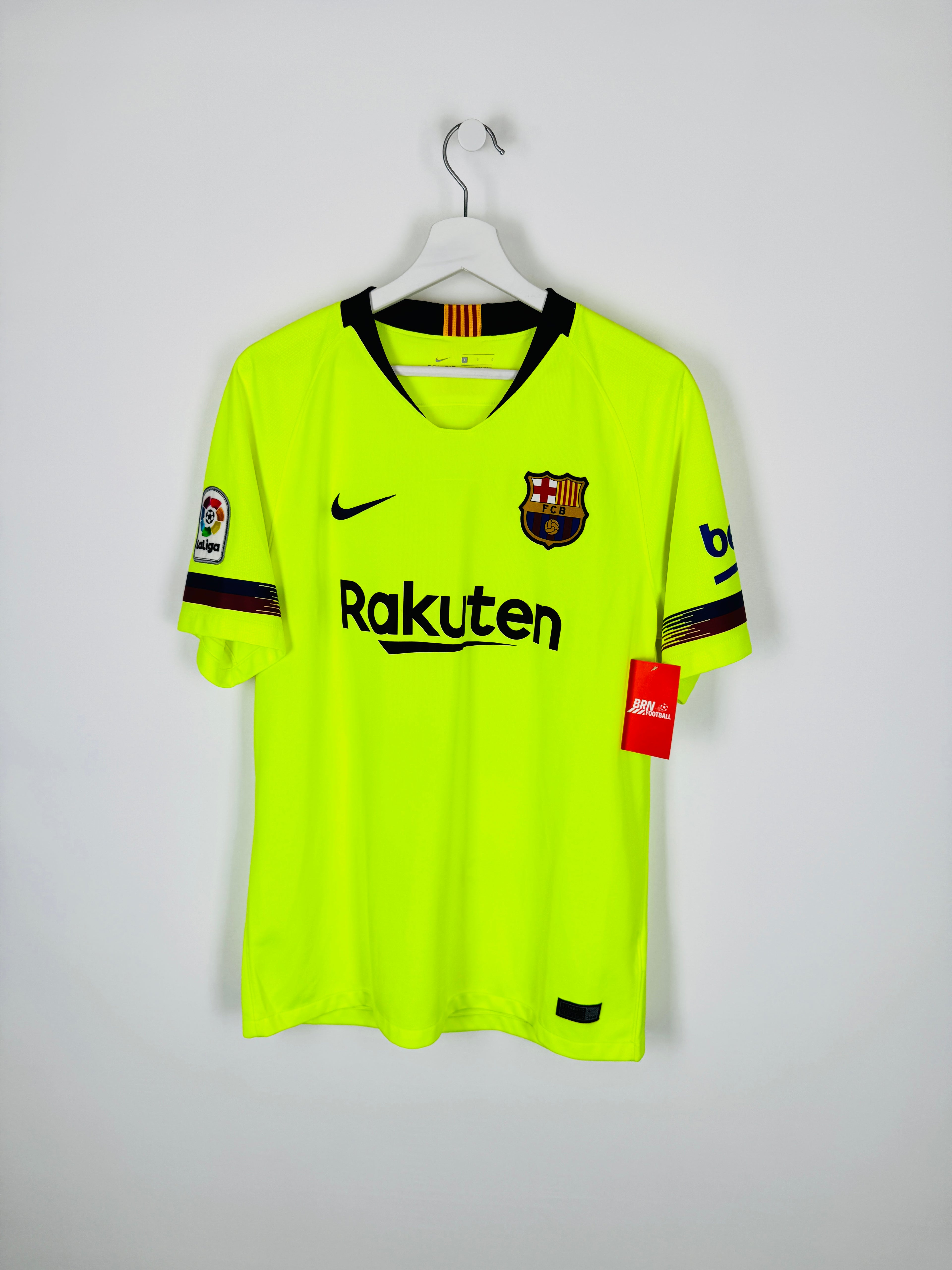 BARCELONA 2018/2019 AWAY FOOTBALL SHIRT - MESSI #10 (L)