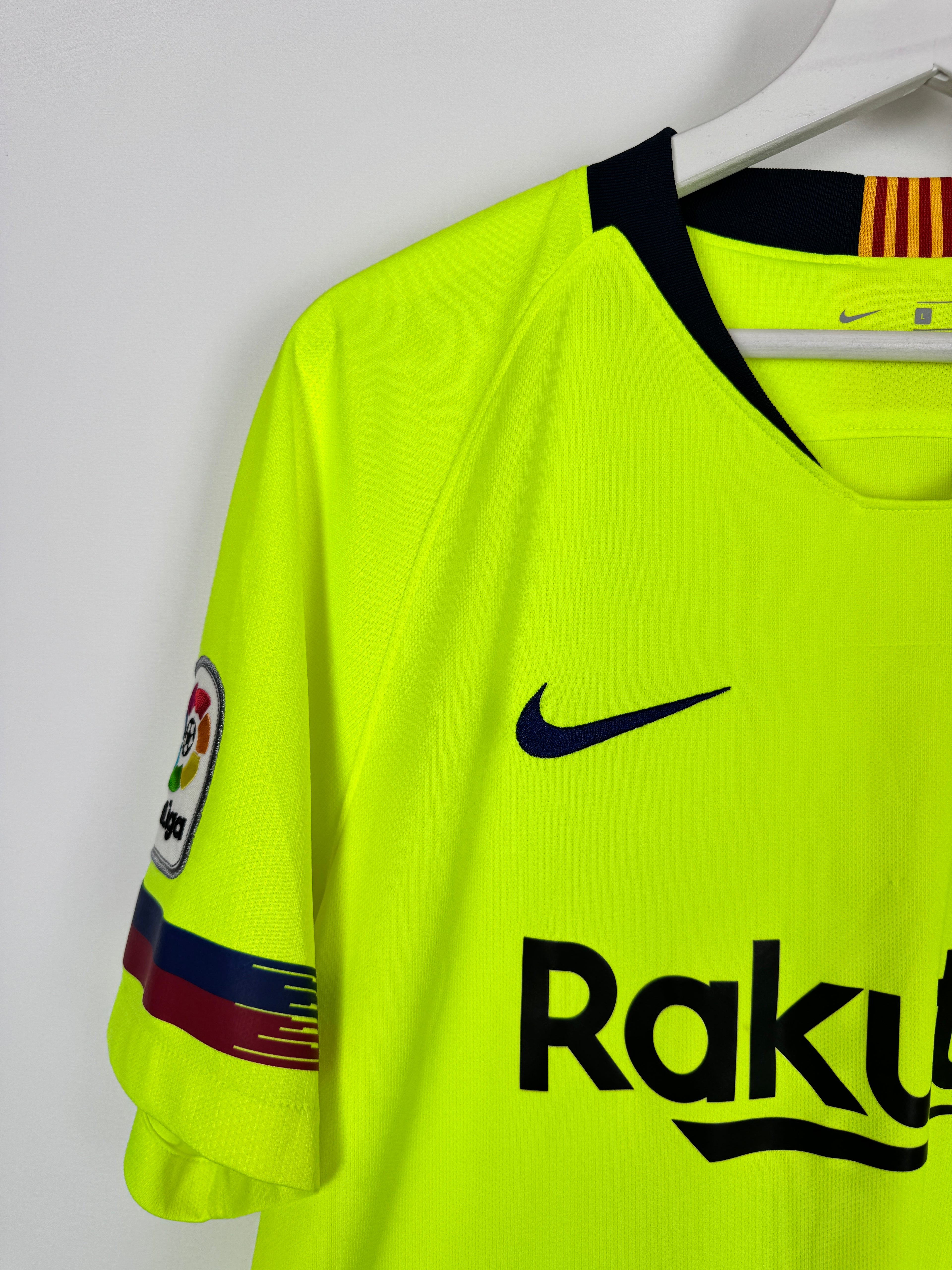 BARCELONA 2018/2019 AWAY FOOTBALL SHIRT - MESSI #10 (L)