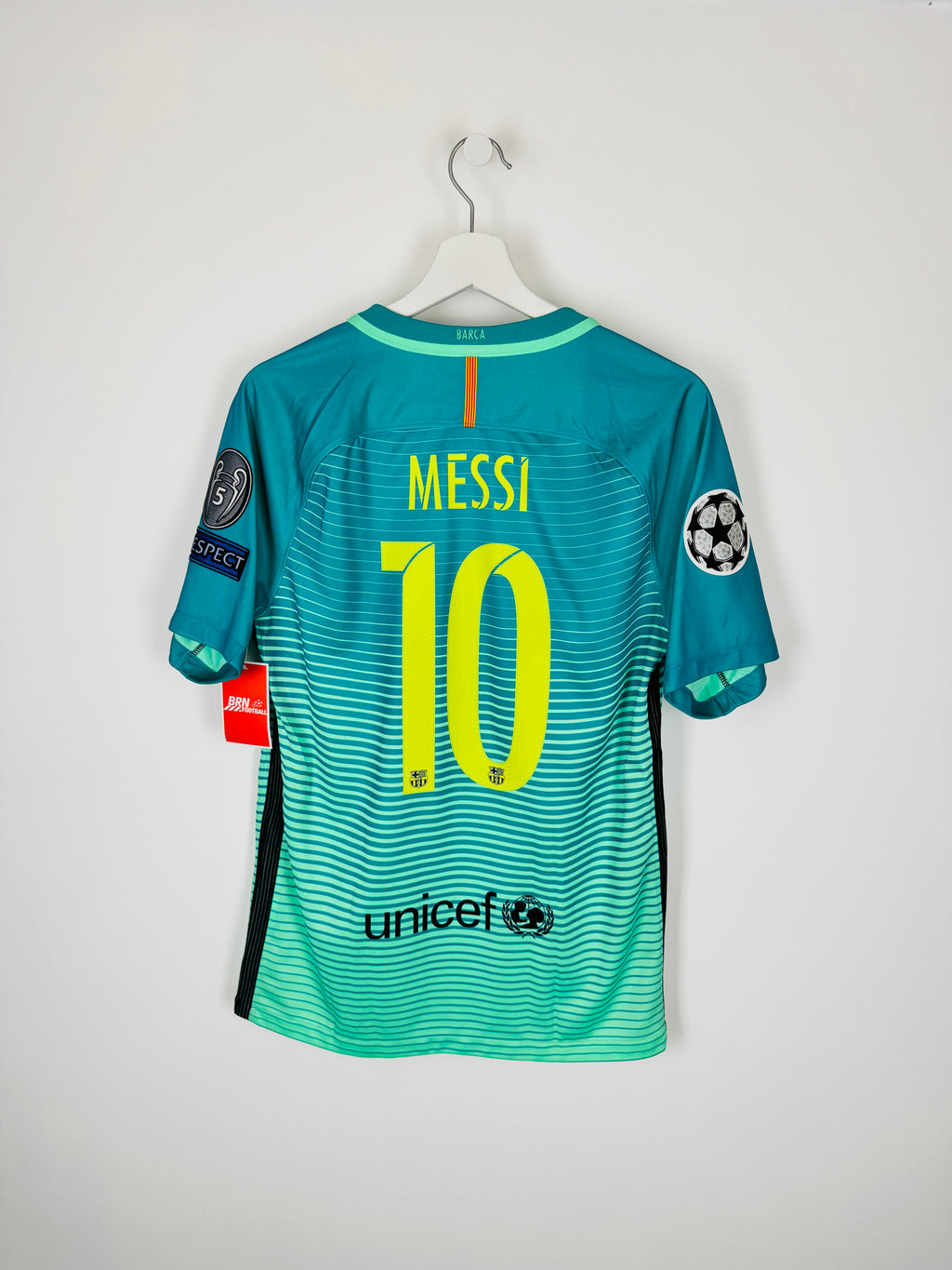 CAMISETA FÚTBOL BARCELONA 2016/2017 TERCERA - MESSI #10 (S)