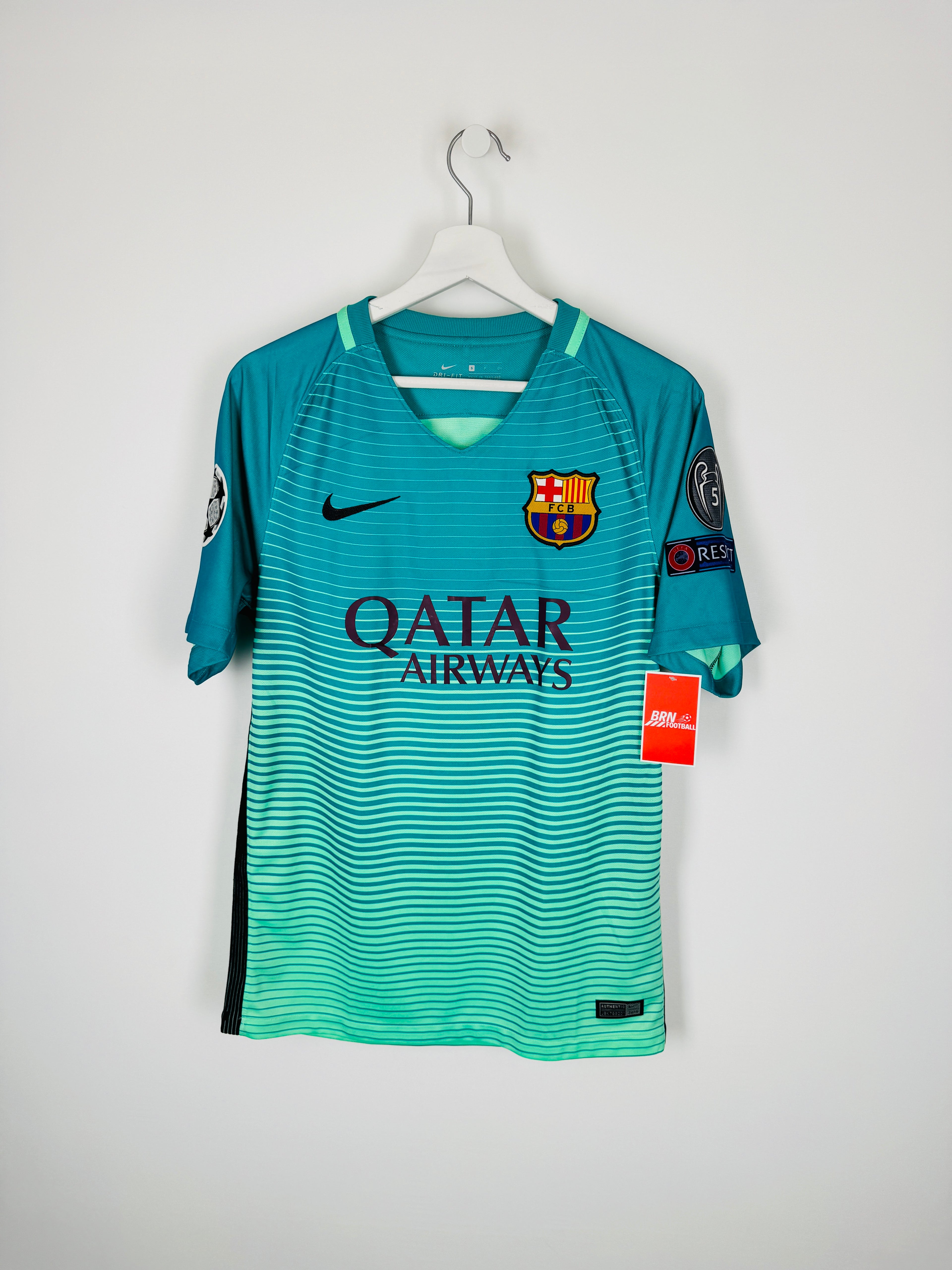BARCELONA 2016/2017 THIRD FOOTBALL SHIRT - MESSI #10 (S)