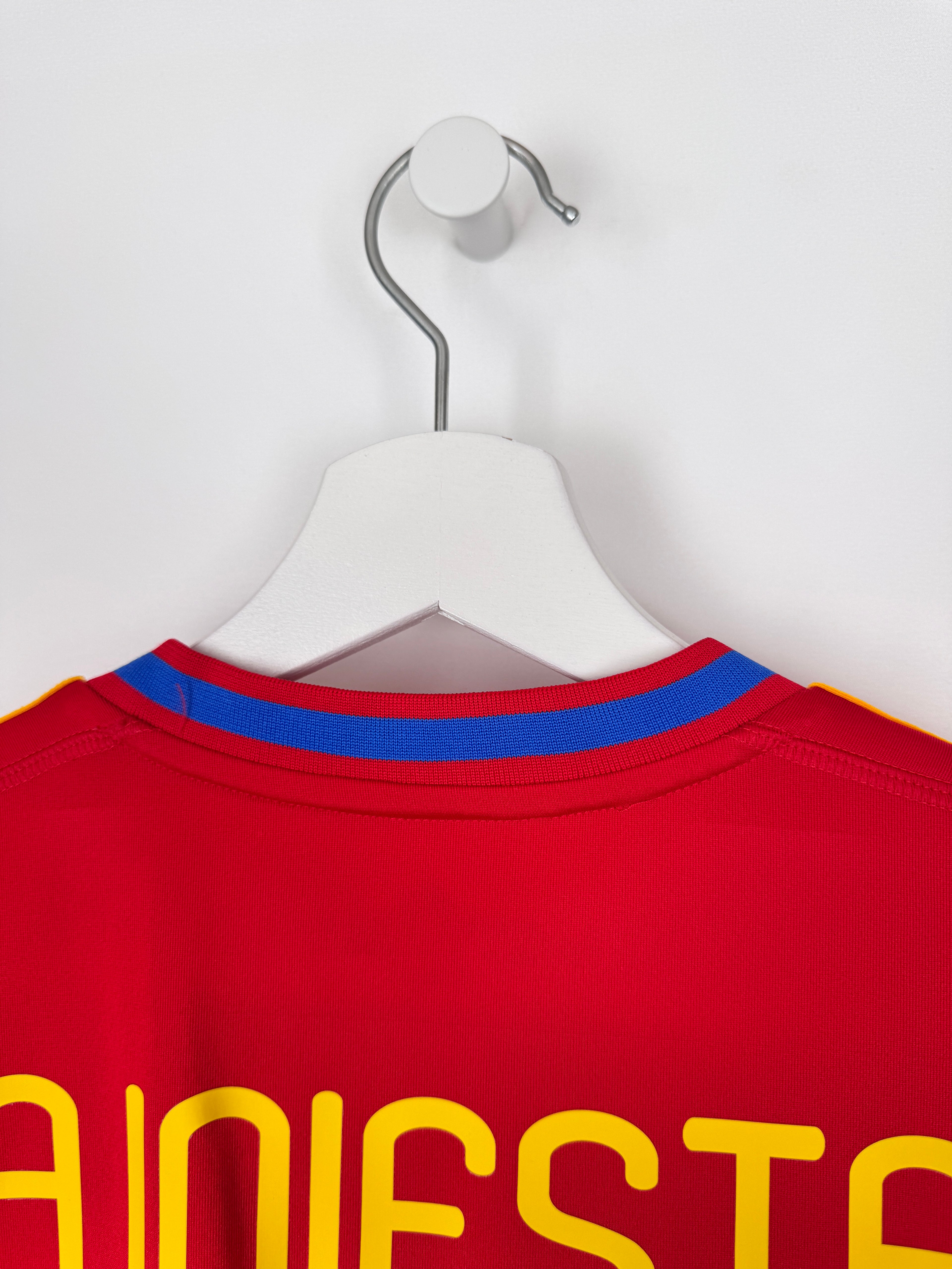 MAILLOT DE FOOTBALL ESPAGNE 2010 DOMICILE - ANDRES INIESTA #6 (L)