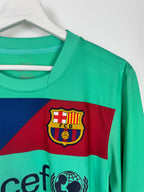 BARCELONA 2010/2011 AWAY FOOTBALL SHIRT - MESSI #10 (S)
