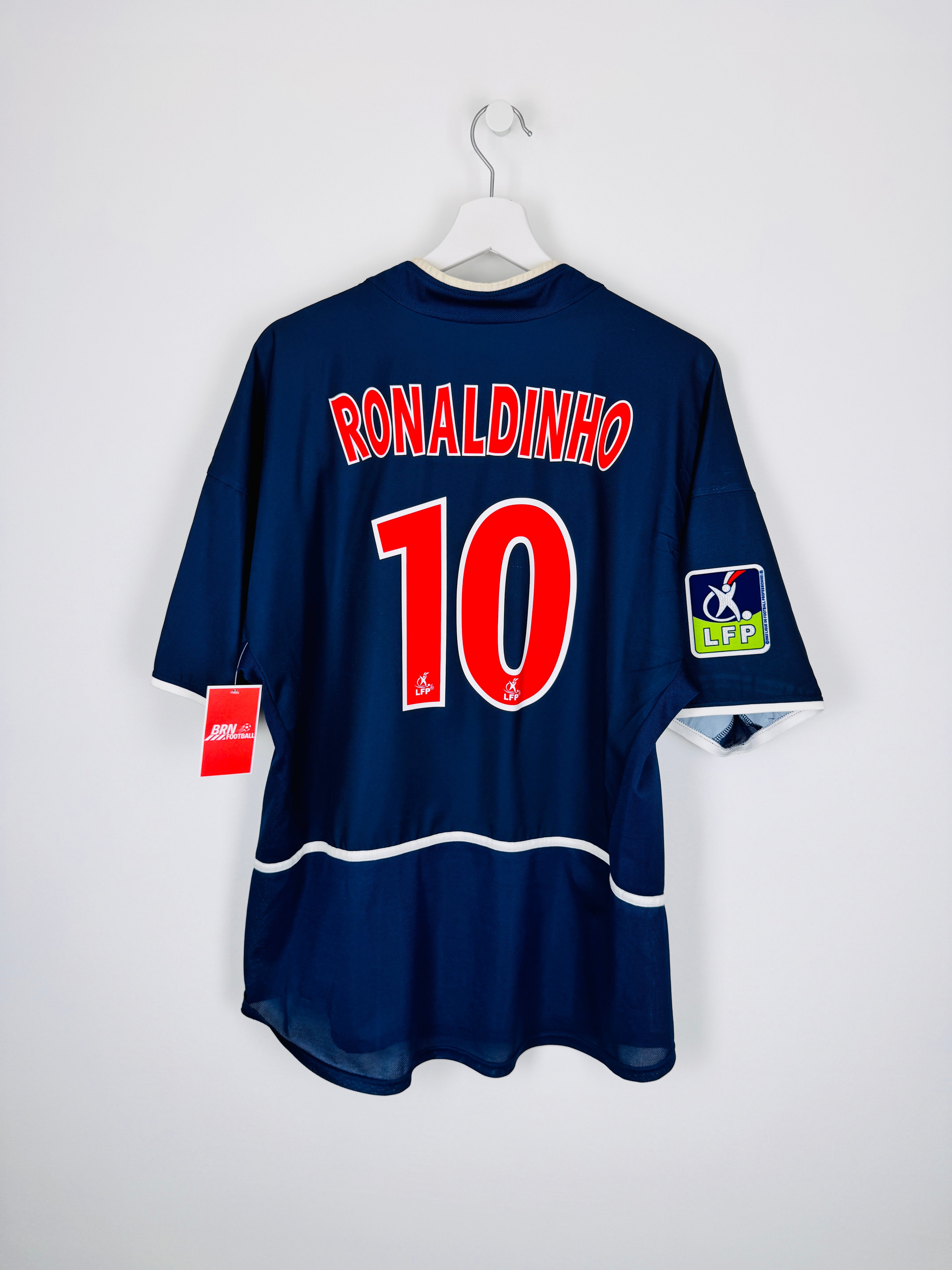 MAILLOT DE FOOTBALL PSG 2002/2003 DOMICILE - RONALDINHO #10 (L)