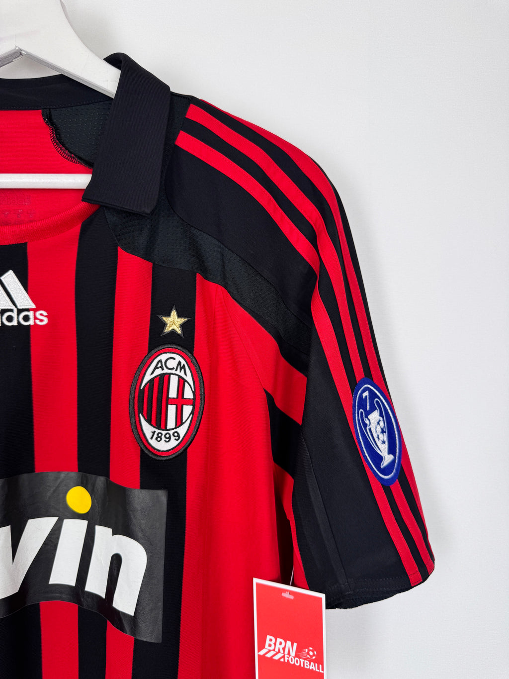 MAILLOT DE FOOTBALL AC MILAN 2007/2008 DOMICILE - RONALDO #99 (M)