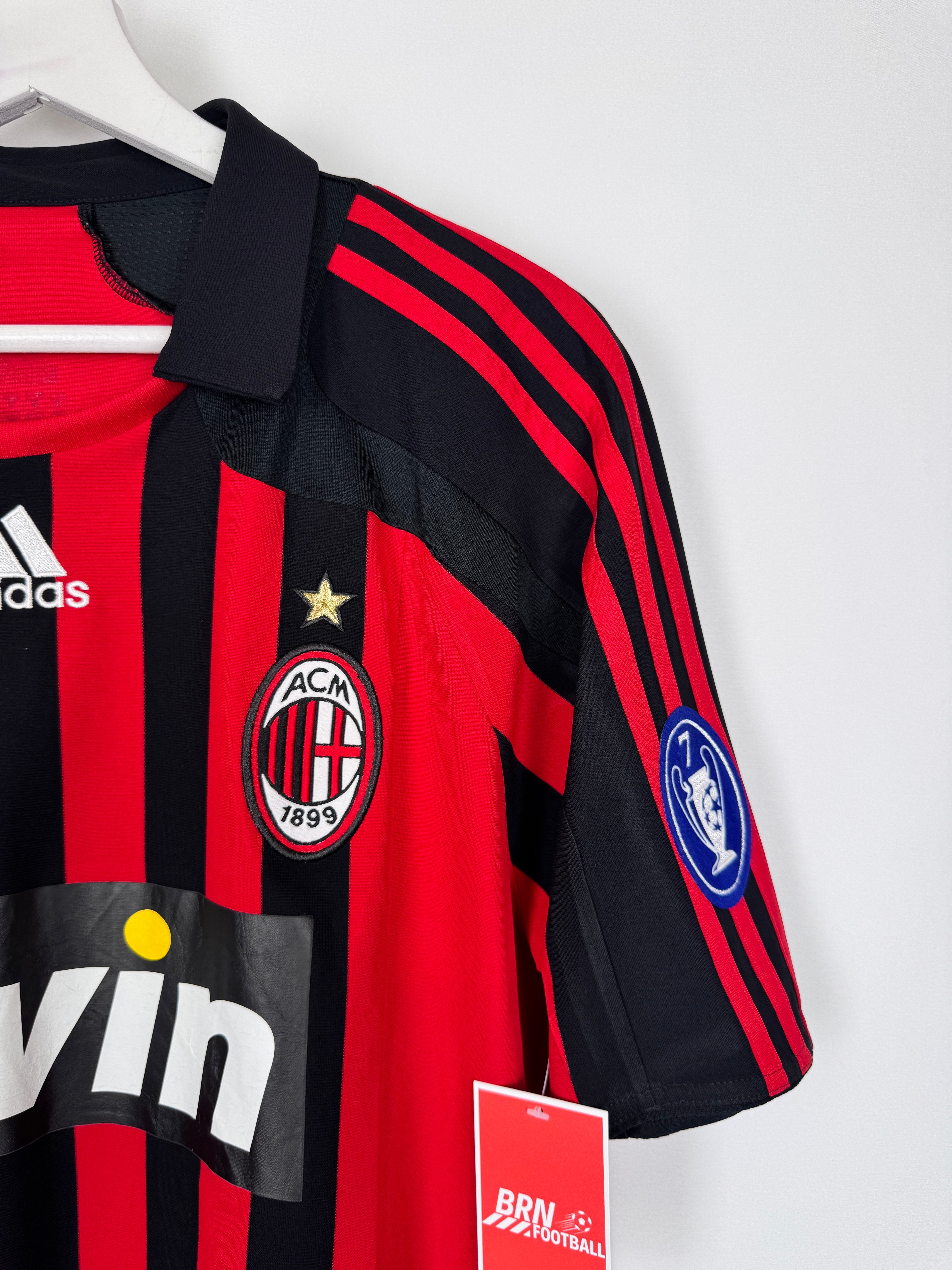 MAILLOT DE FOOTBALL AC MILAN 2007/2008 DOMICILE - RONALDO #99 (M)