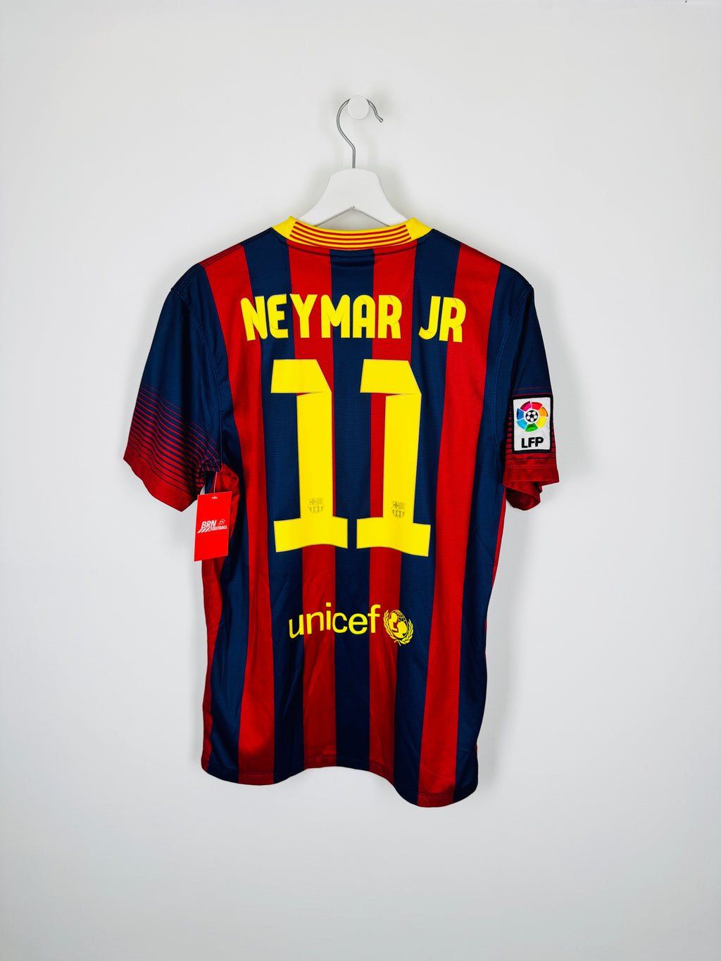 FOOTBALL JERSEY BARCELONA 2013/2014 HOME - NEYMAR JR #11 (S)
