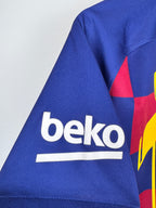 MAILLOT DE FOOTBALL BARCELONE 2019/2020 DOMICILE - LEO MESSI #10 (M)
