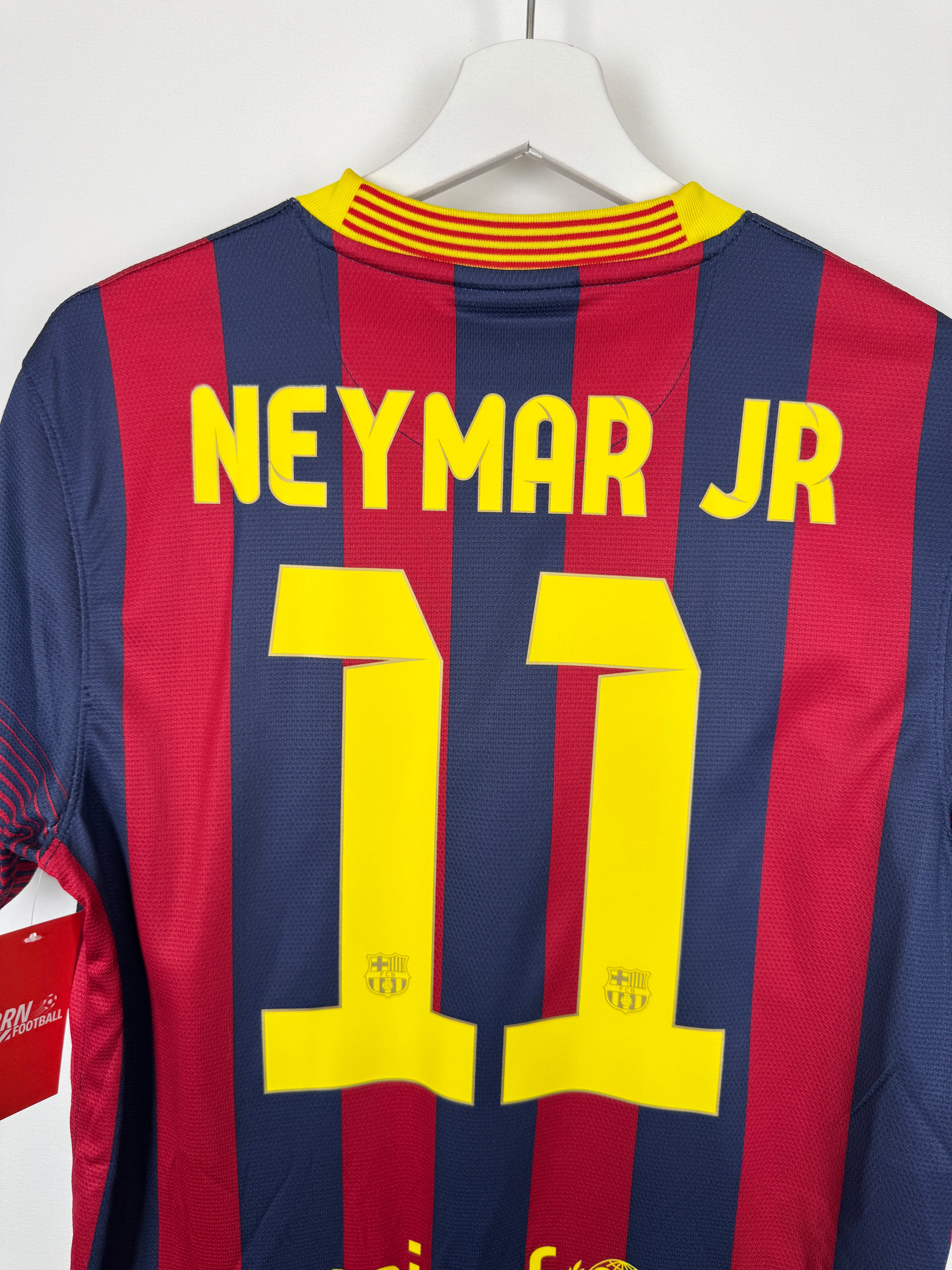 FOOTBALL JERSEY BARCELONA 2013/2014 HOME - NEYMAR JR #11 (S)