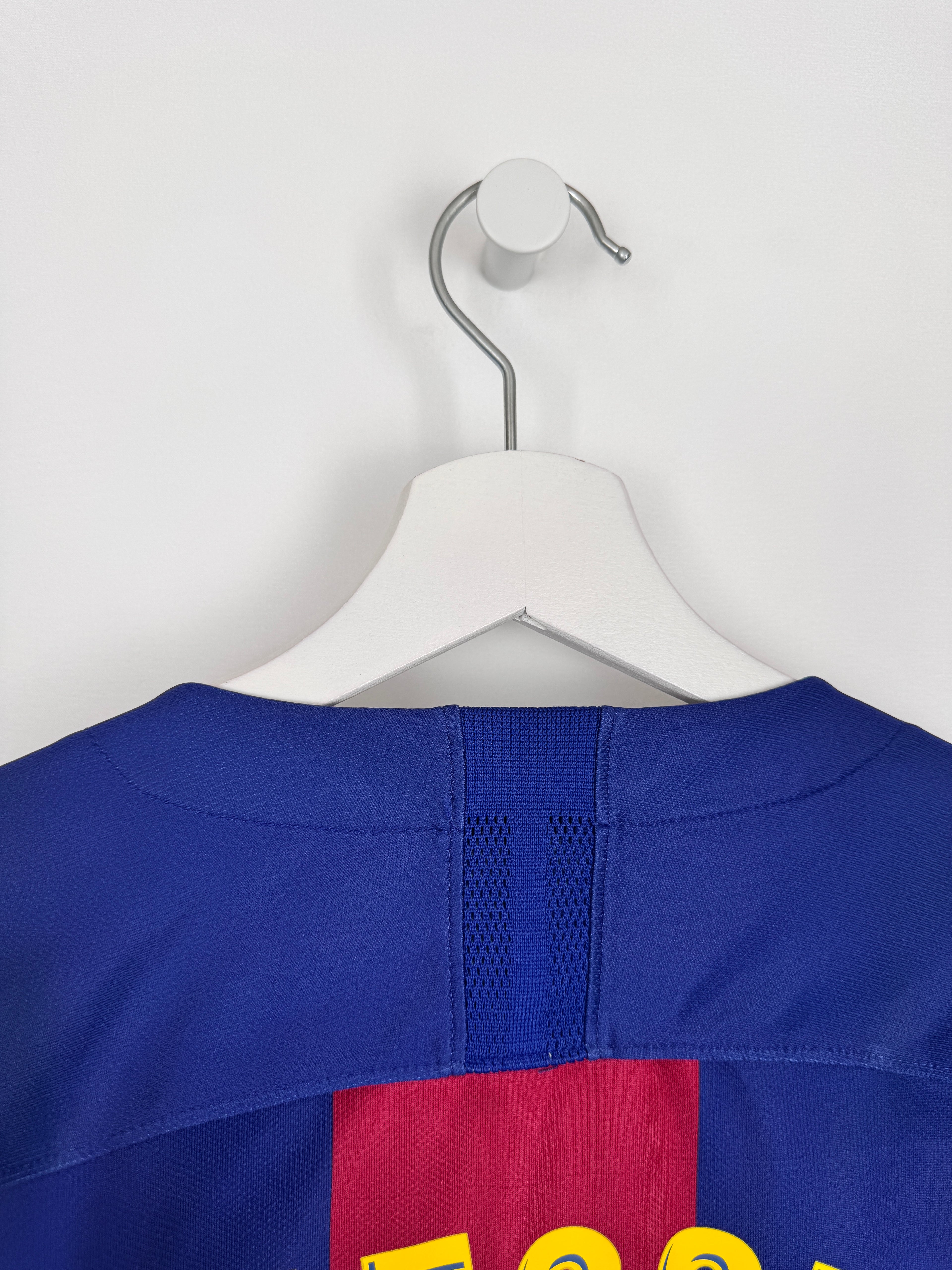 MAILLOT DE FOOTBALL BARCELONE 2019/2020 DOMICILE - LEO MESSI #10 (M)