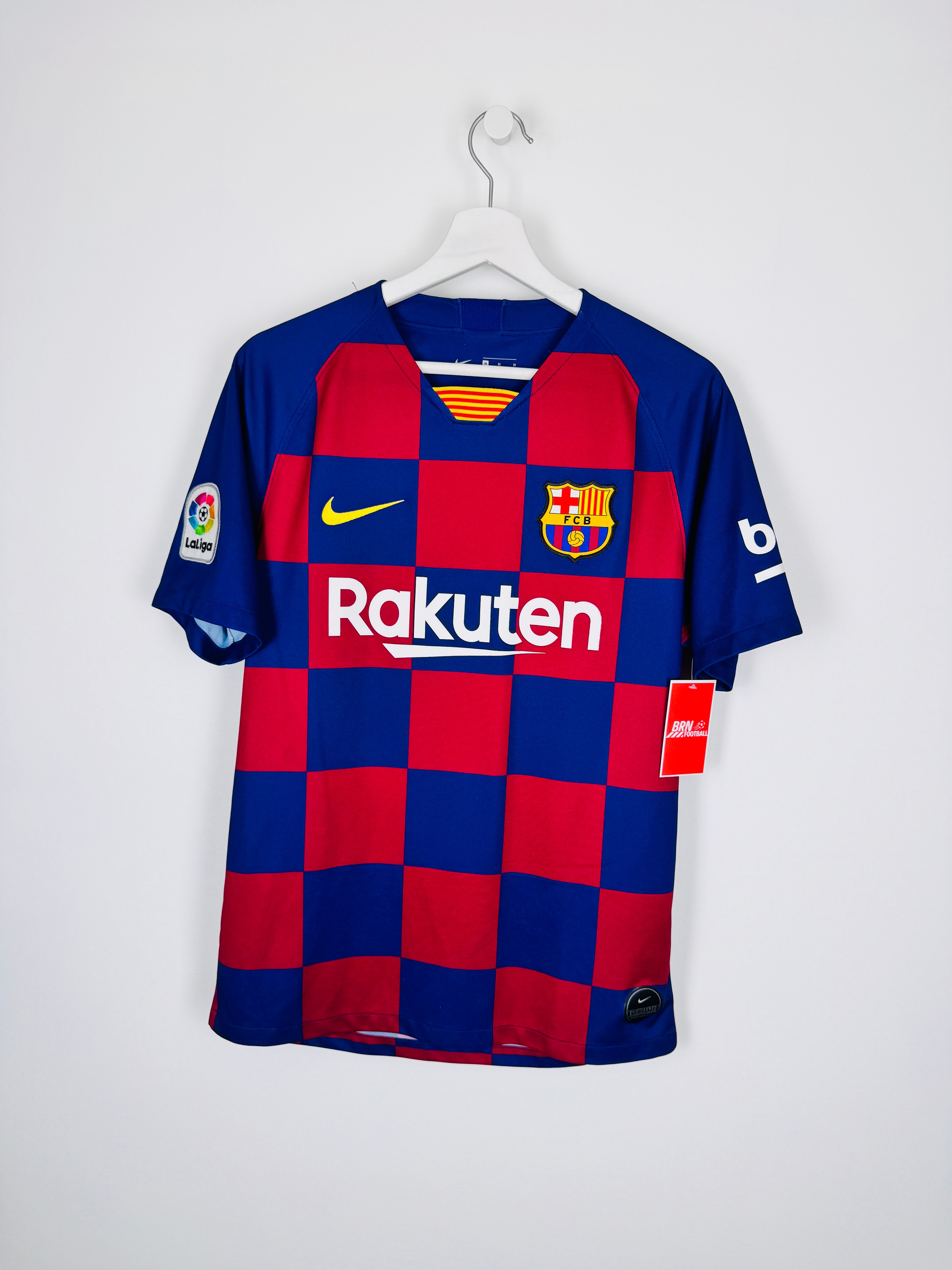 MAILLOT DE FOOTBALL BARCELONE 2019/2020 DOMICILE - LEO MESSI #10 (M)