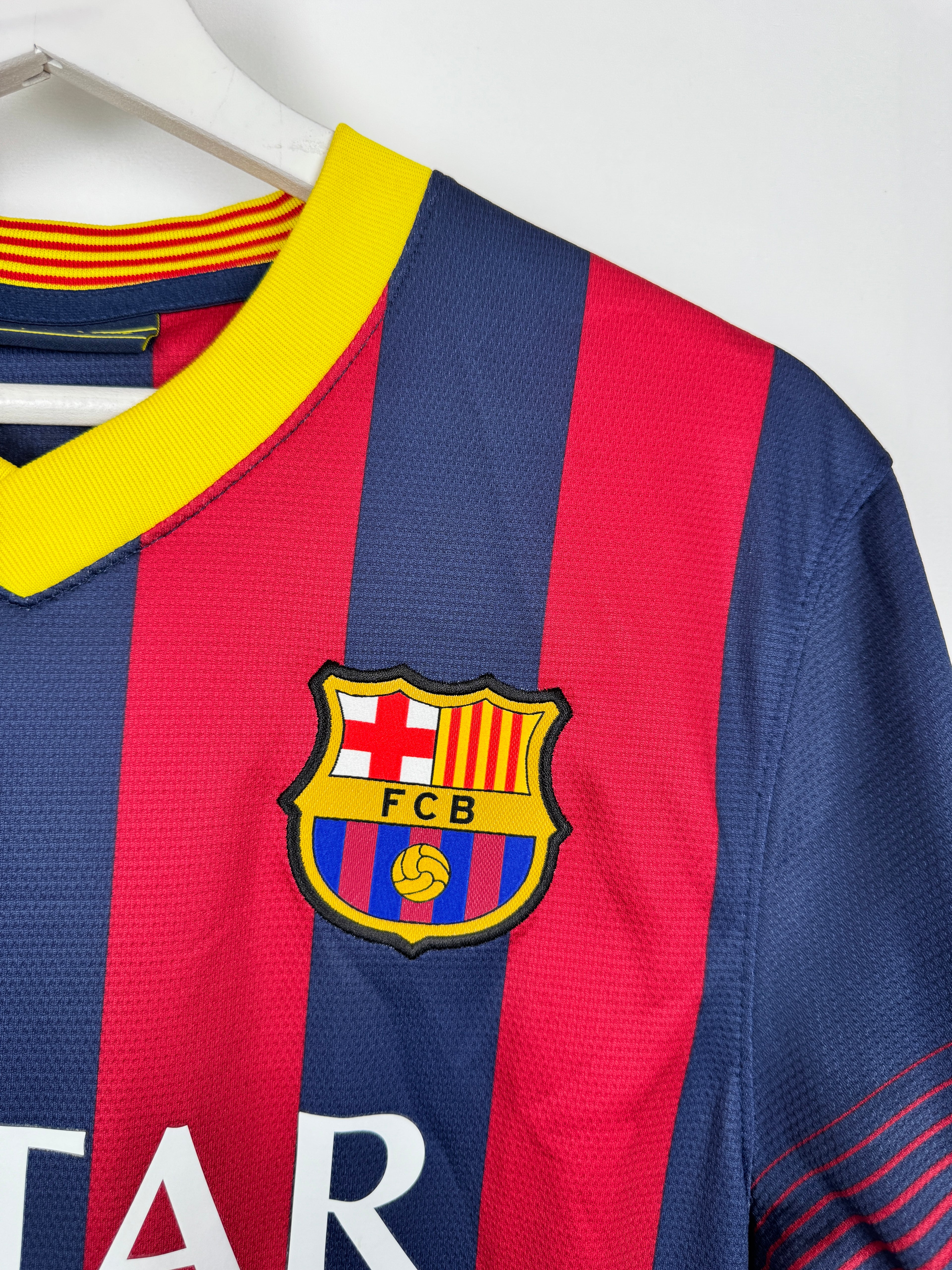 FOOTBALL JERSEY BARCELONA 2013/2014 HOME - NEYMAR JR #11 (S)